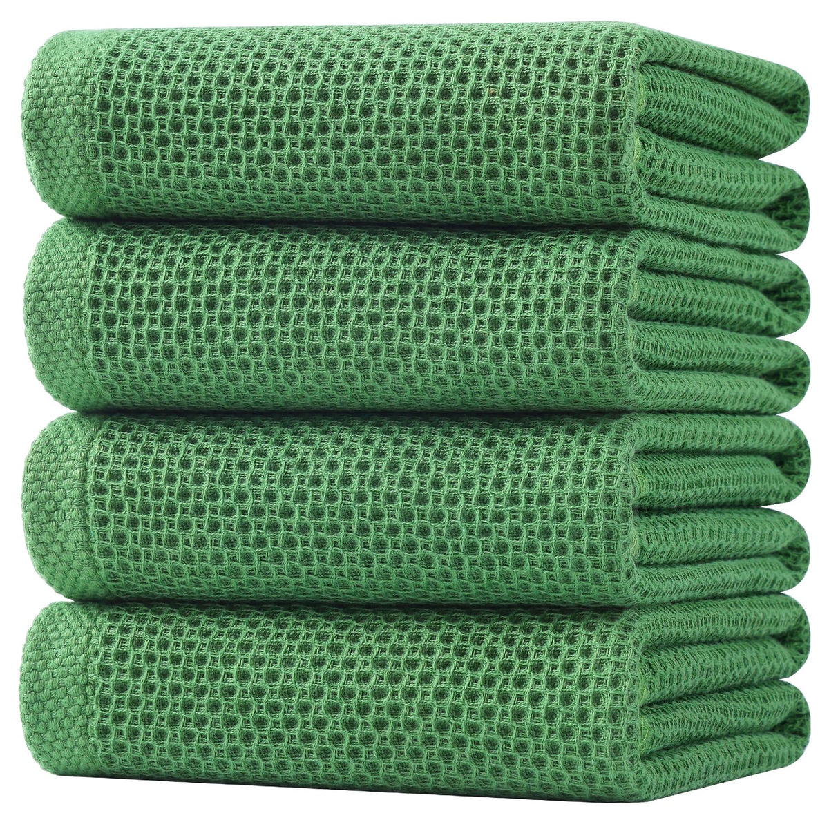 100% Cotton Oversized Waffle Weave Kitchen Towels 4 (4 Count)