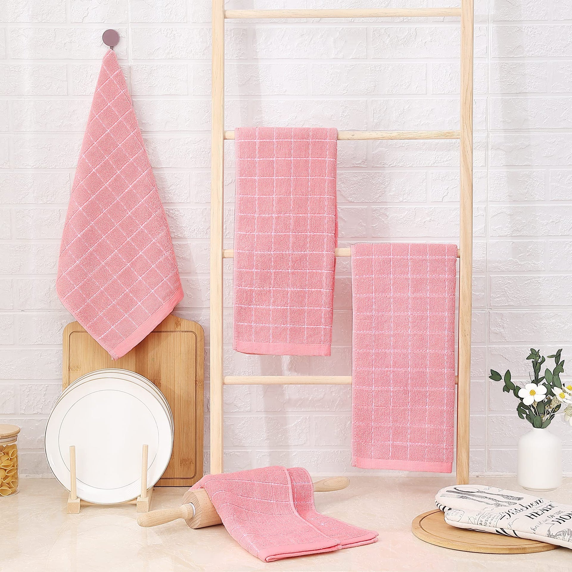 100% Cotton Terry Kitchen Towels (6 Count)
