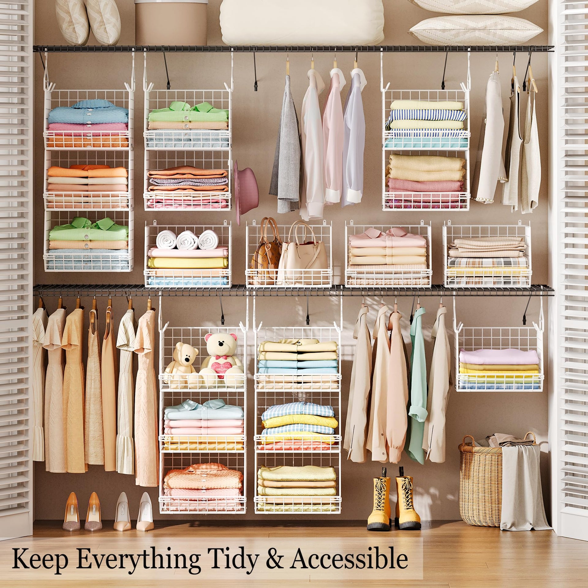 3 Tier Foldable Closet Organizer