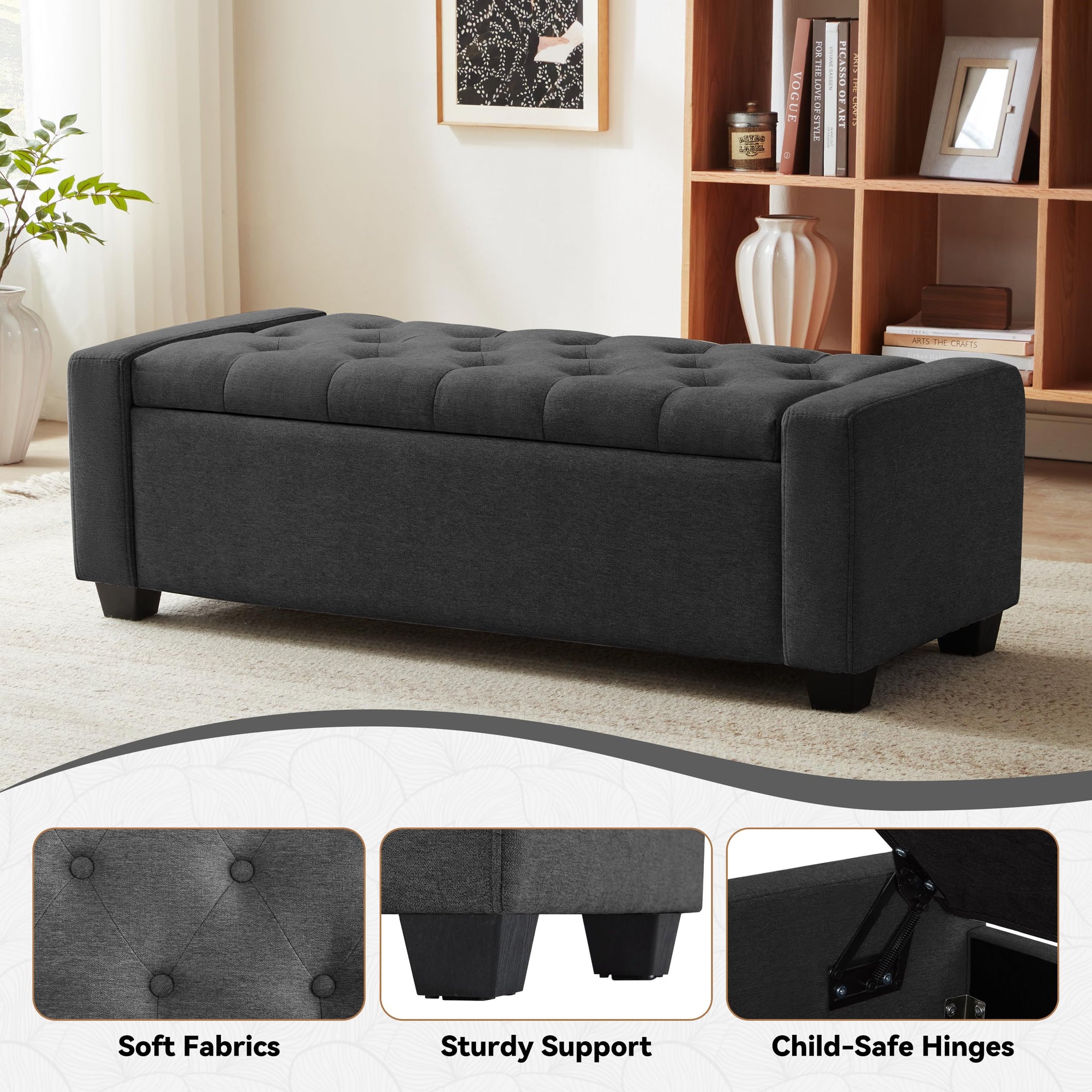 48" Ottoman with Storage