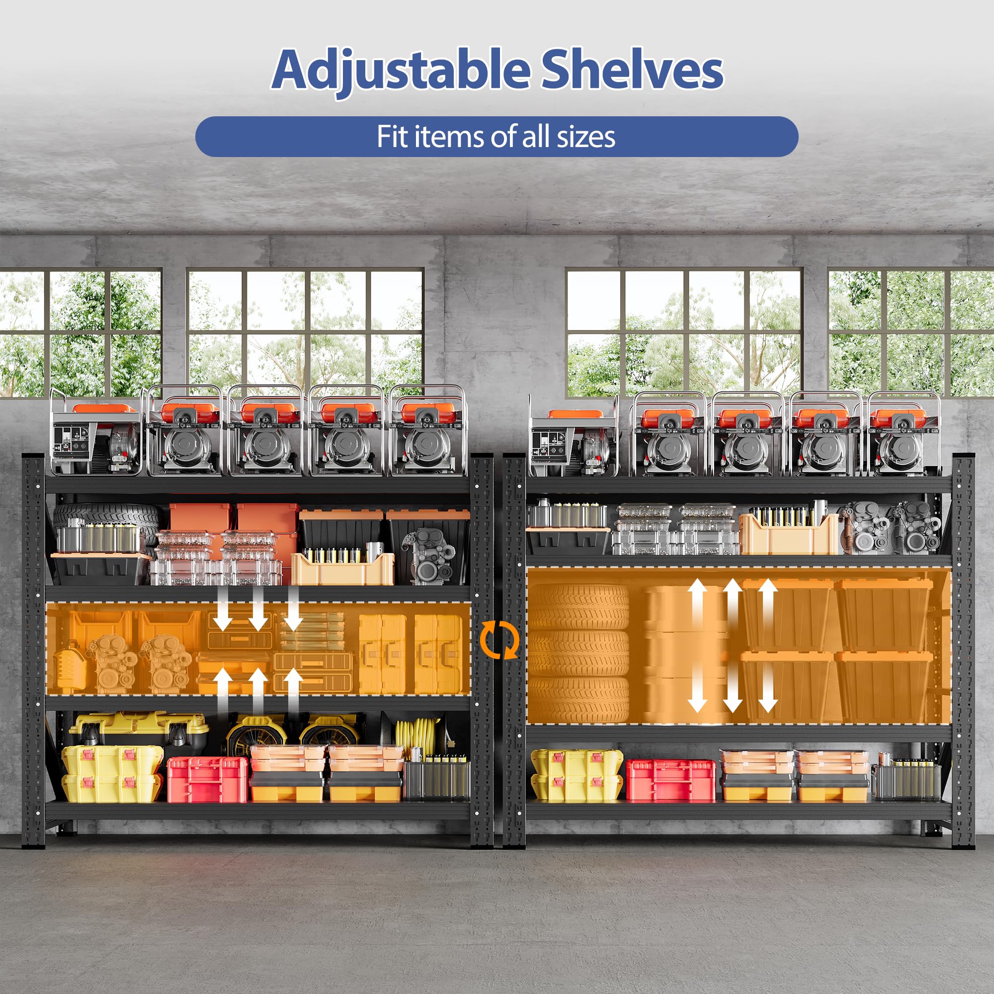 3000LBS Storage Shelves (4 Count)