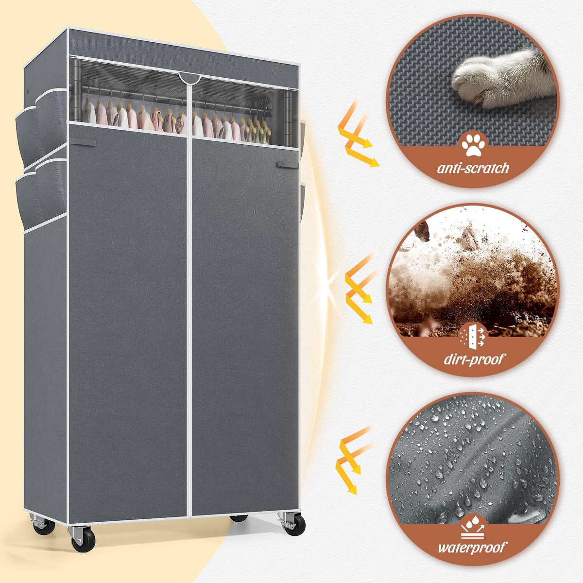 Clothes Rack with Cover (7200 Ounce)