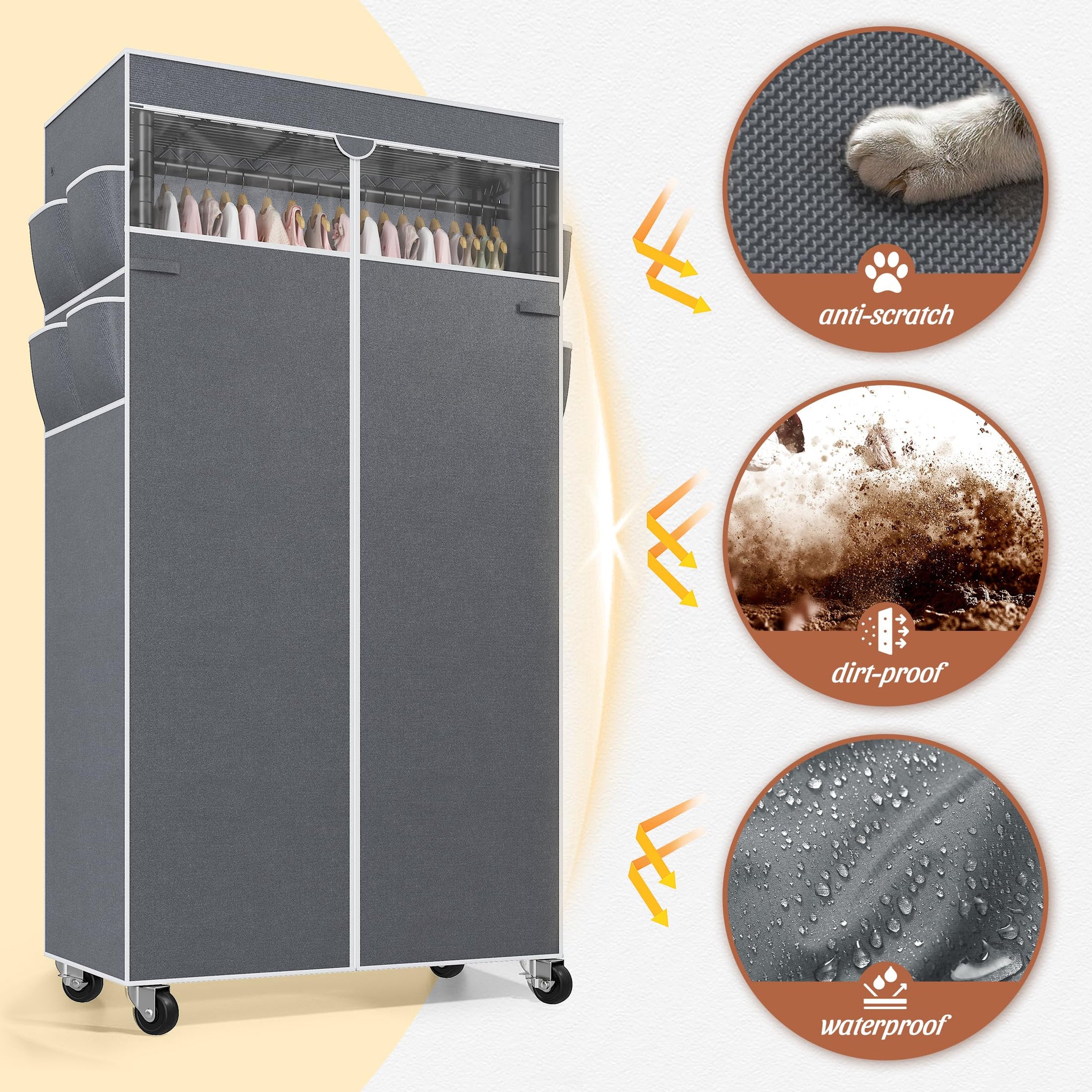Clothes Rack with Cover (7200 Ounce)