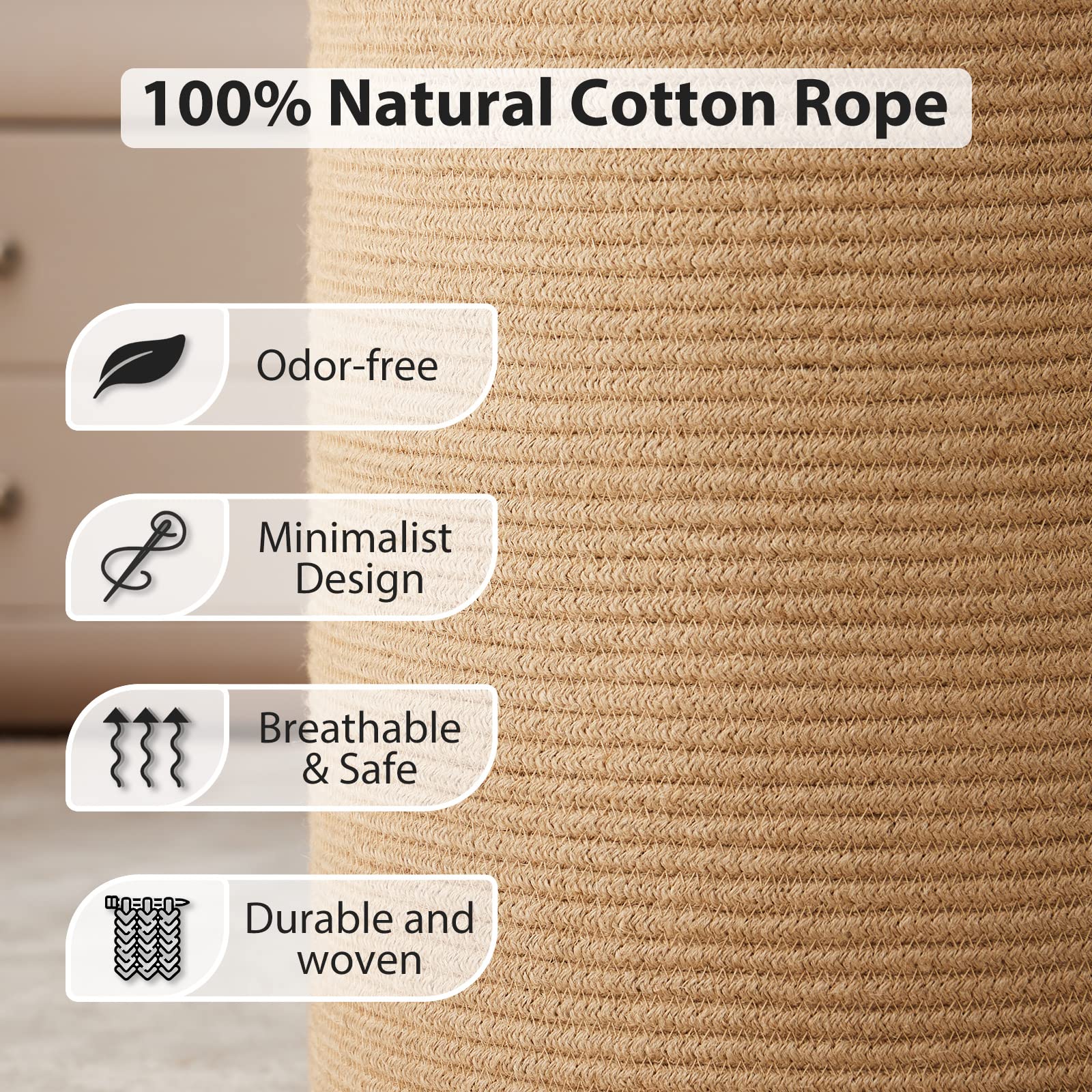 Jute Rope Laundry Hamper