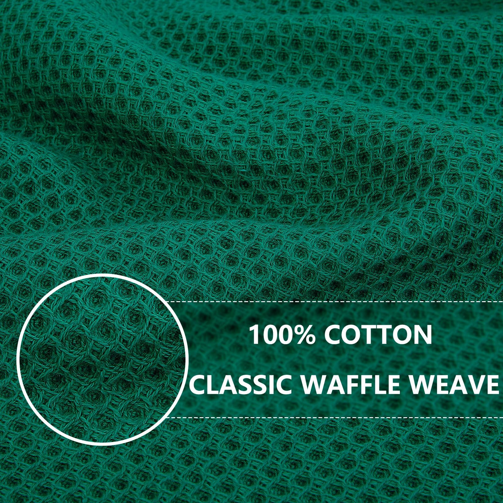 100% Cotton Waffle Weave Kitchen Dish Cloths 24 (24 Count)