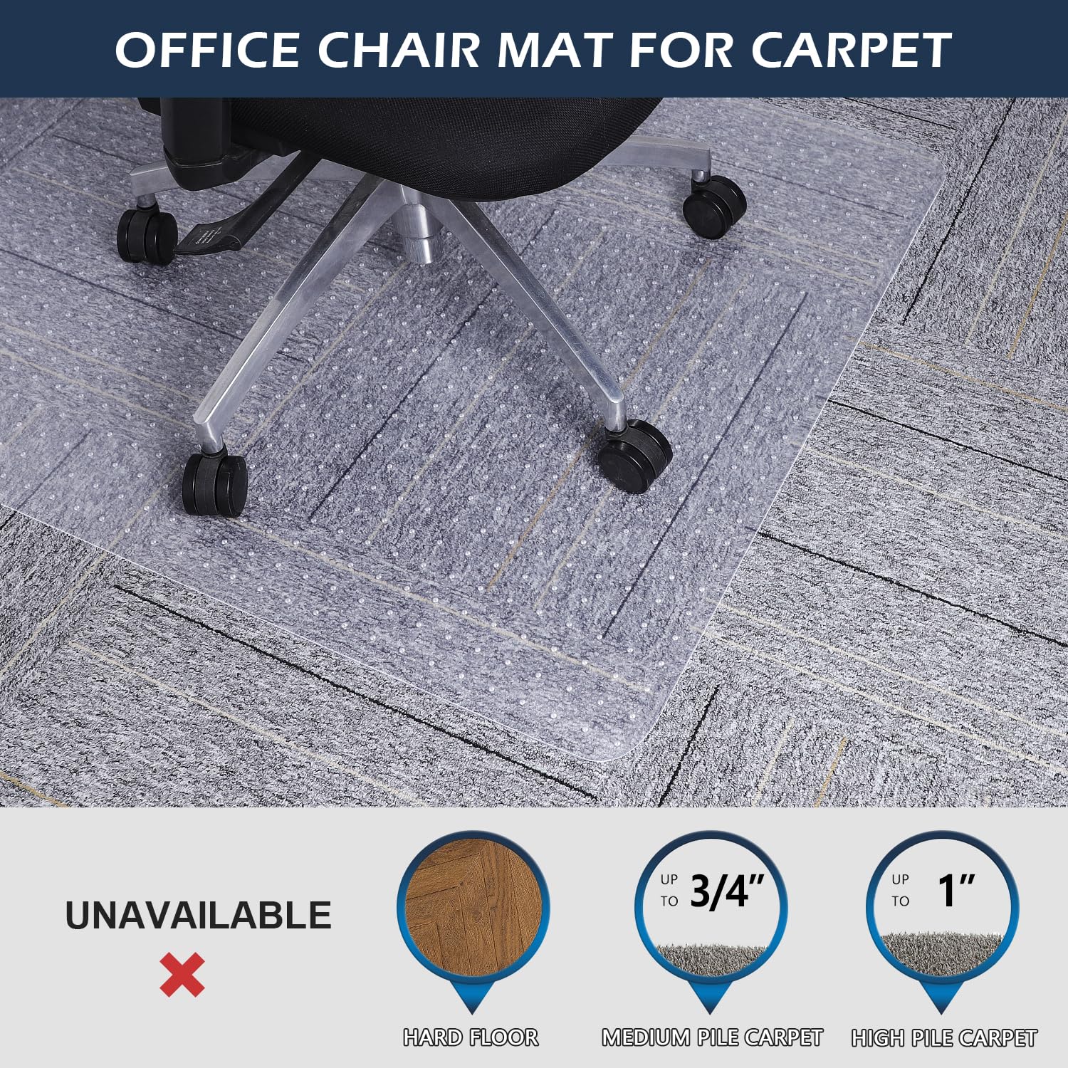 Clear Chair Mat for Carpet
