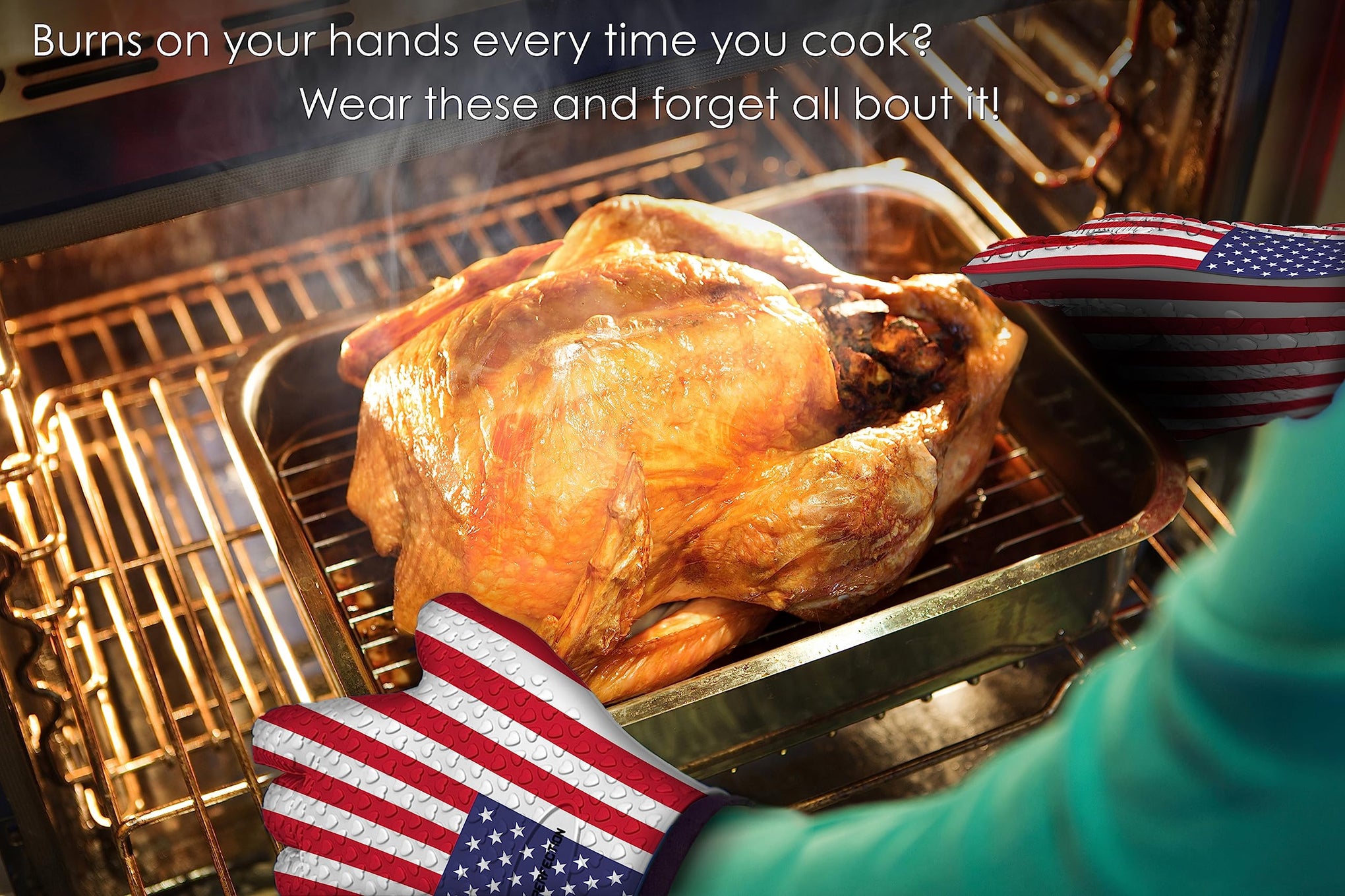 Silicone Smoker BBQ Gloves (2 Count)