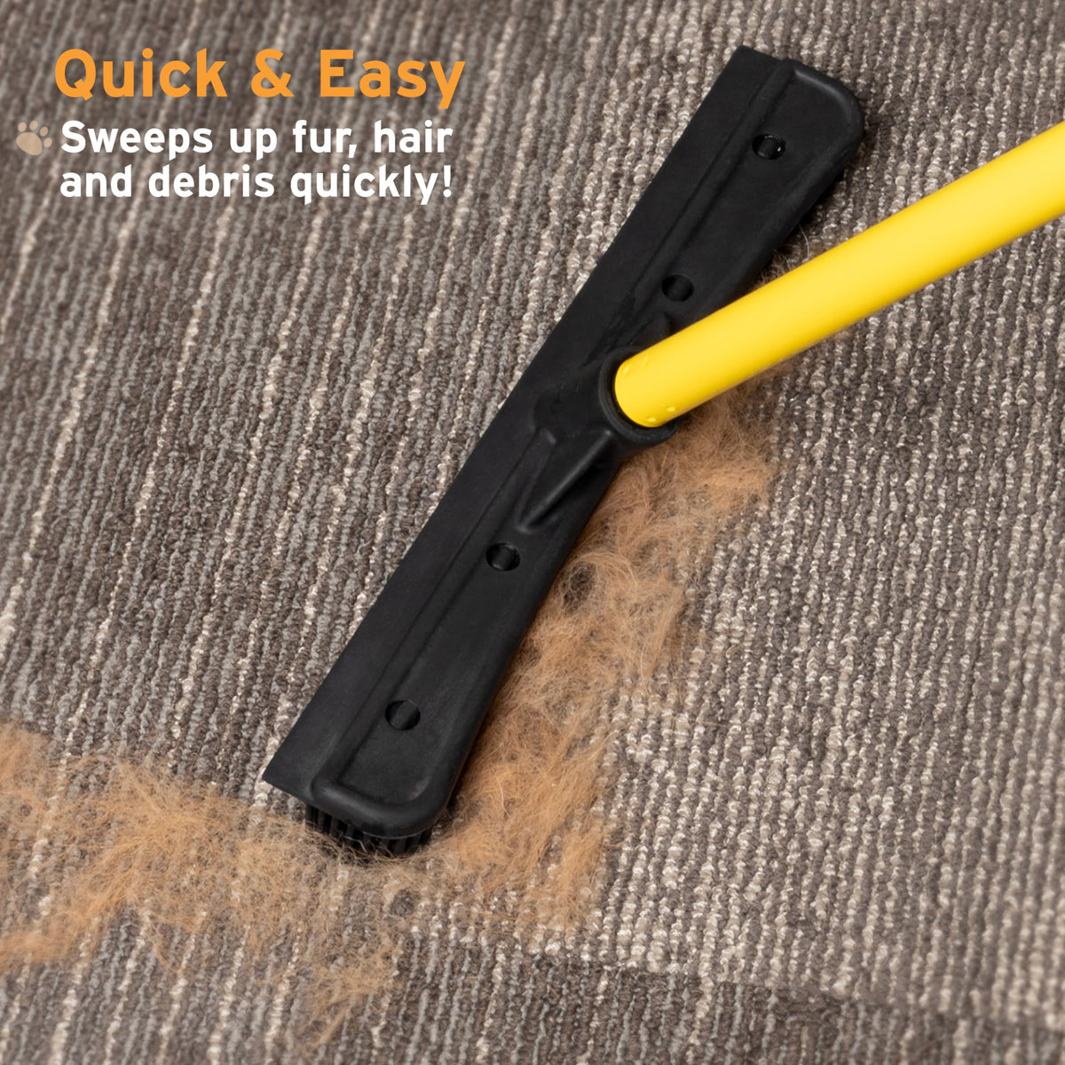 Pet Hair Removal Rubber Broom