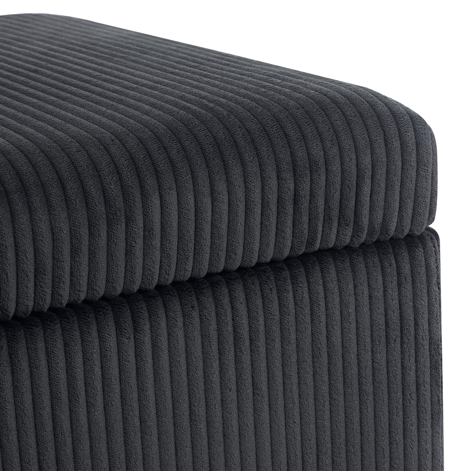 Faux Fur Storage Ottoman Cube