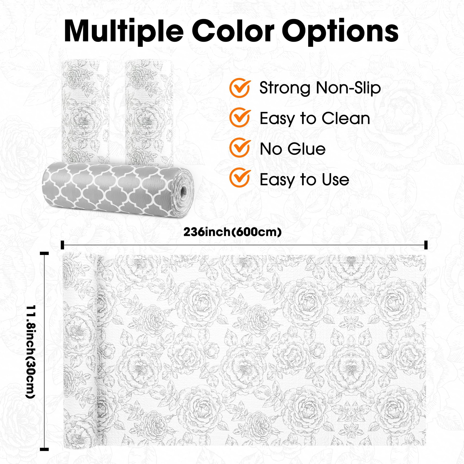 Drawer and Shelf Liners for Kitchen Cabinets Non