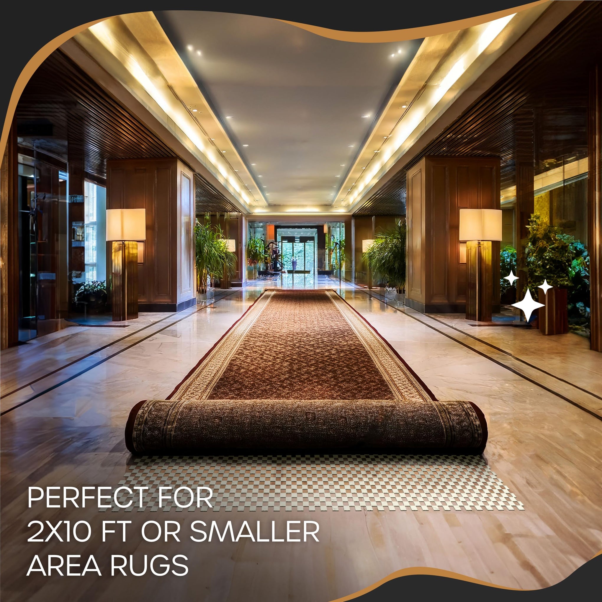 2x10 Ft Non Slip Rug Pad (20 Sq Ft)