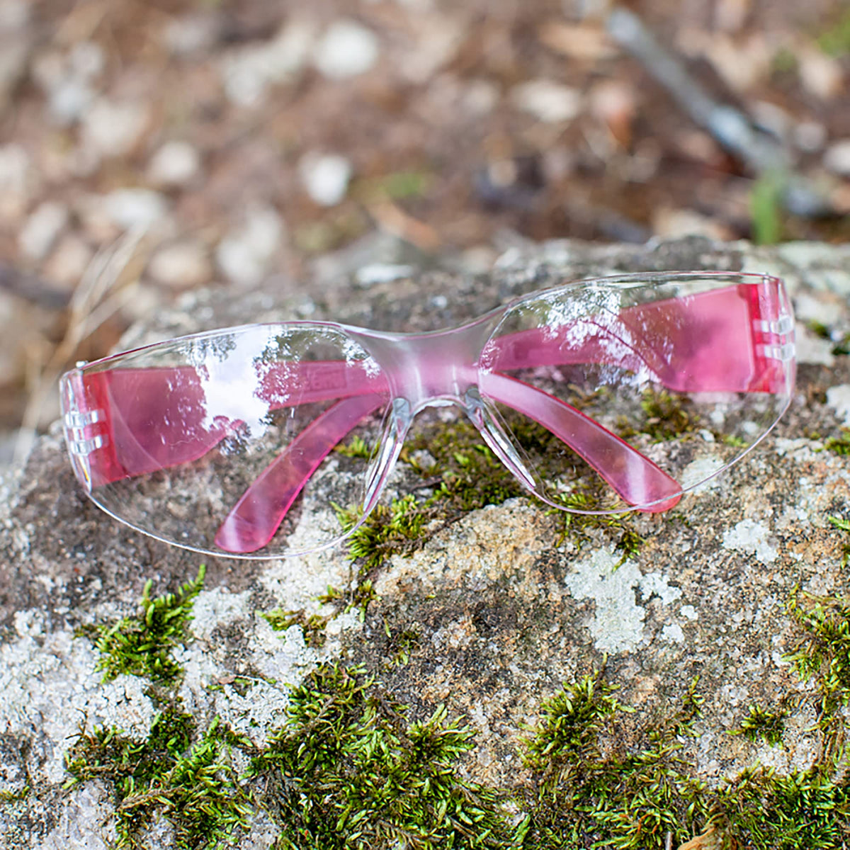 Clear Lens Pink Safety Glasses (144 Count)