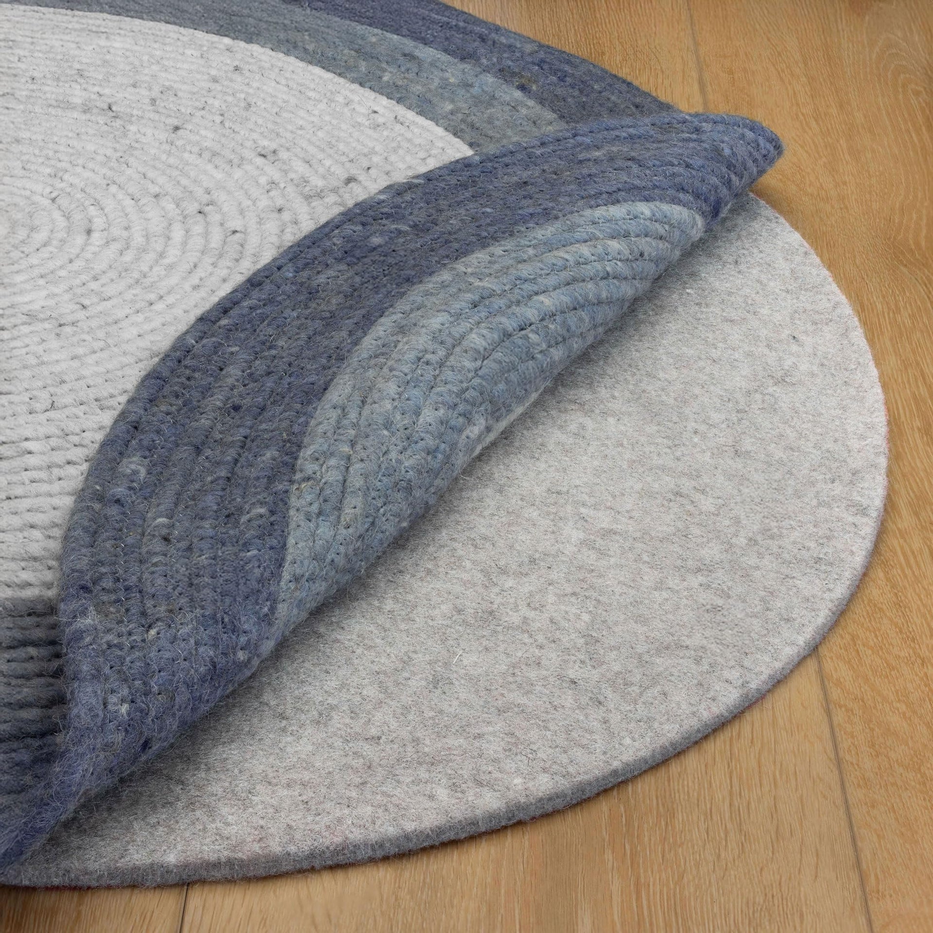 Eco-Plush - 8' Round - 1/4" Thick - 100% Felt - Premium Cushioned Rug Pad - Available in 3 Thicknesses, Many Custom Sizes (50.26 Sq Ft)