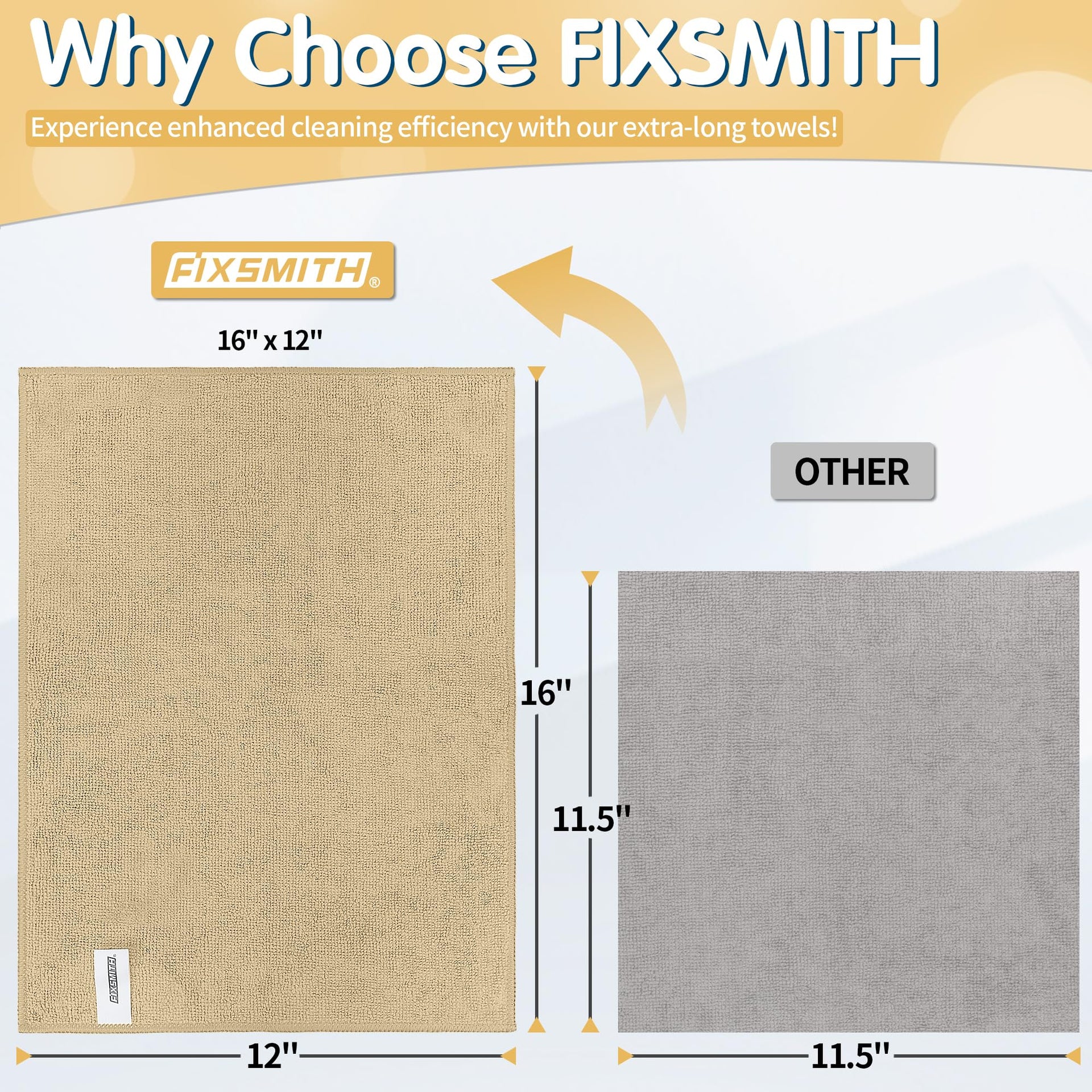 Beige Microfiber Cleaning Cloth (8 Count)