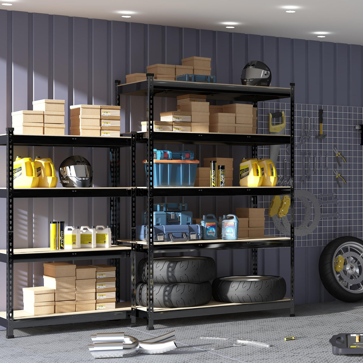 47"W x 18"D x 72"H Garage Storage Shelves (2 Count)