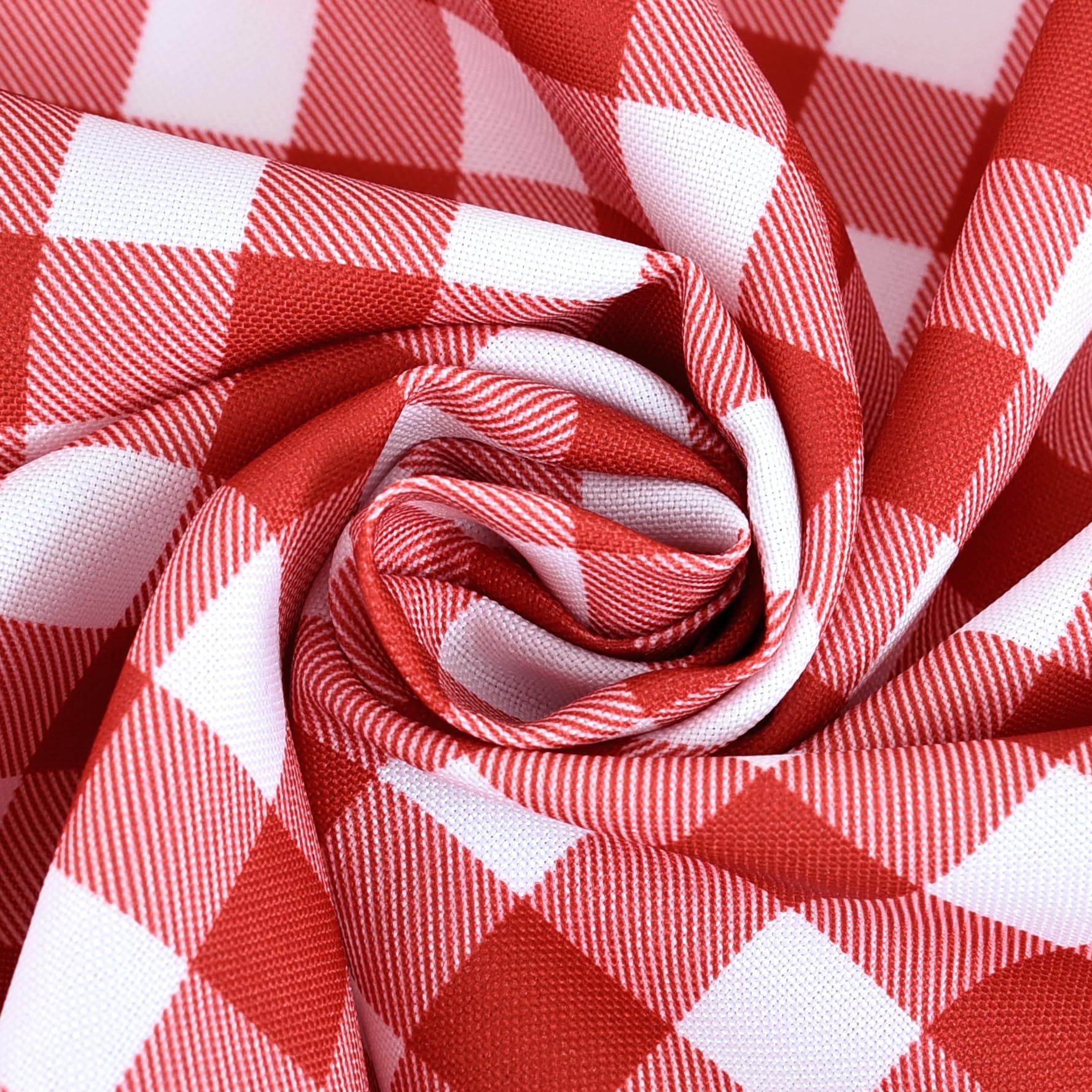 Waterproof Checkered Tablecloth Fabric