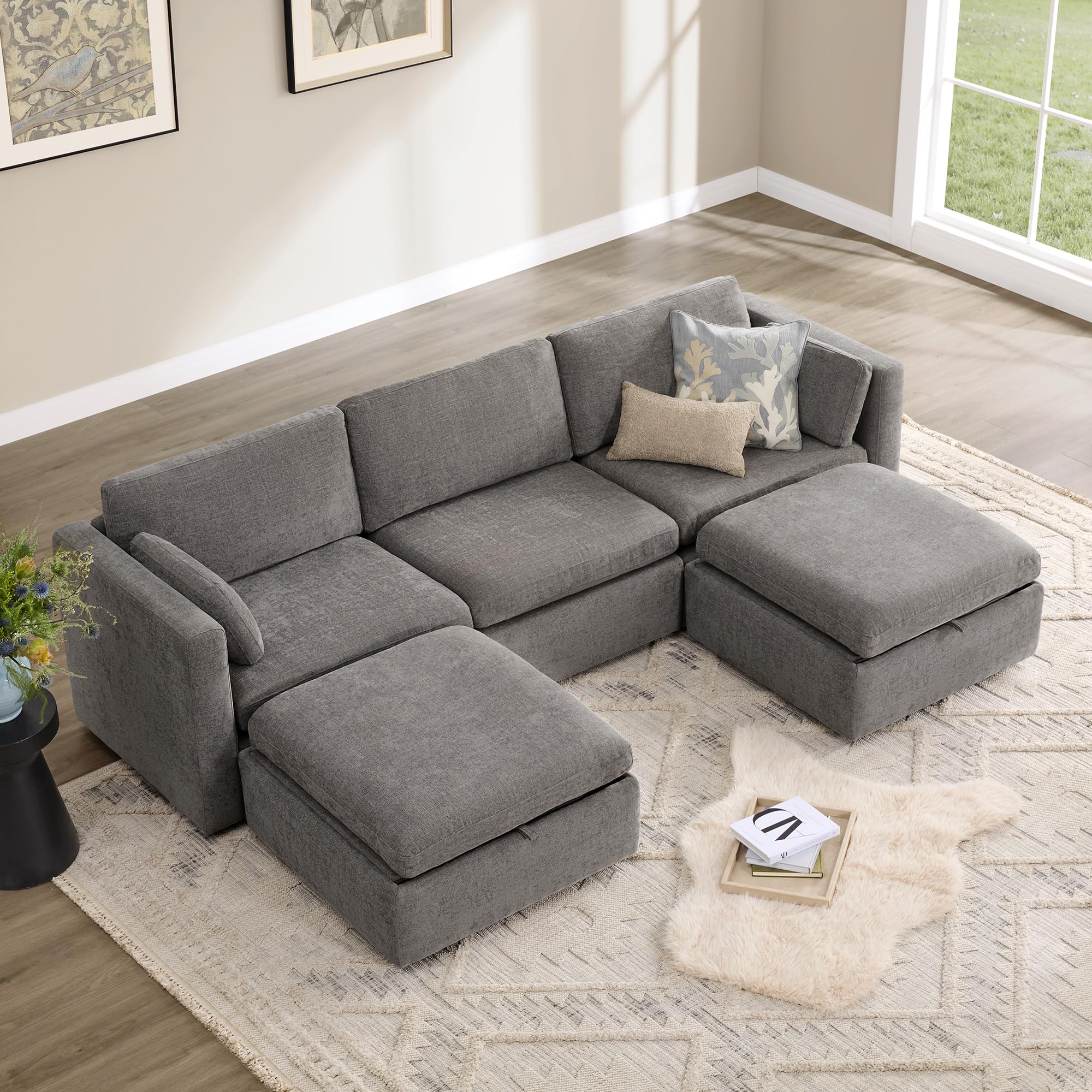 112" Modular Sectional Sofa (7 Count)