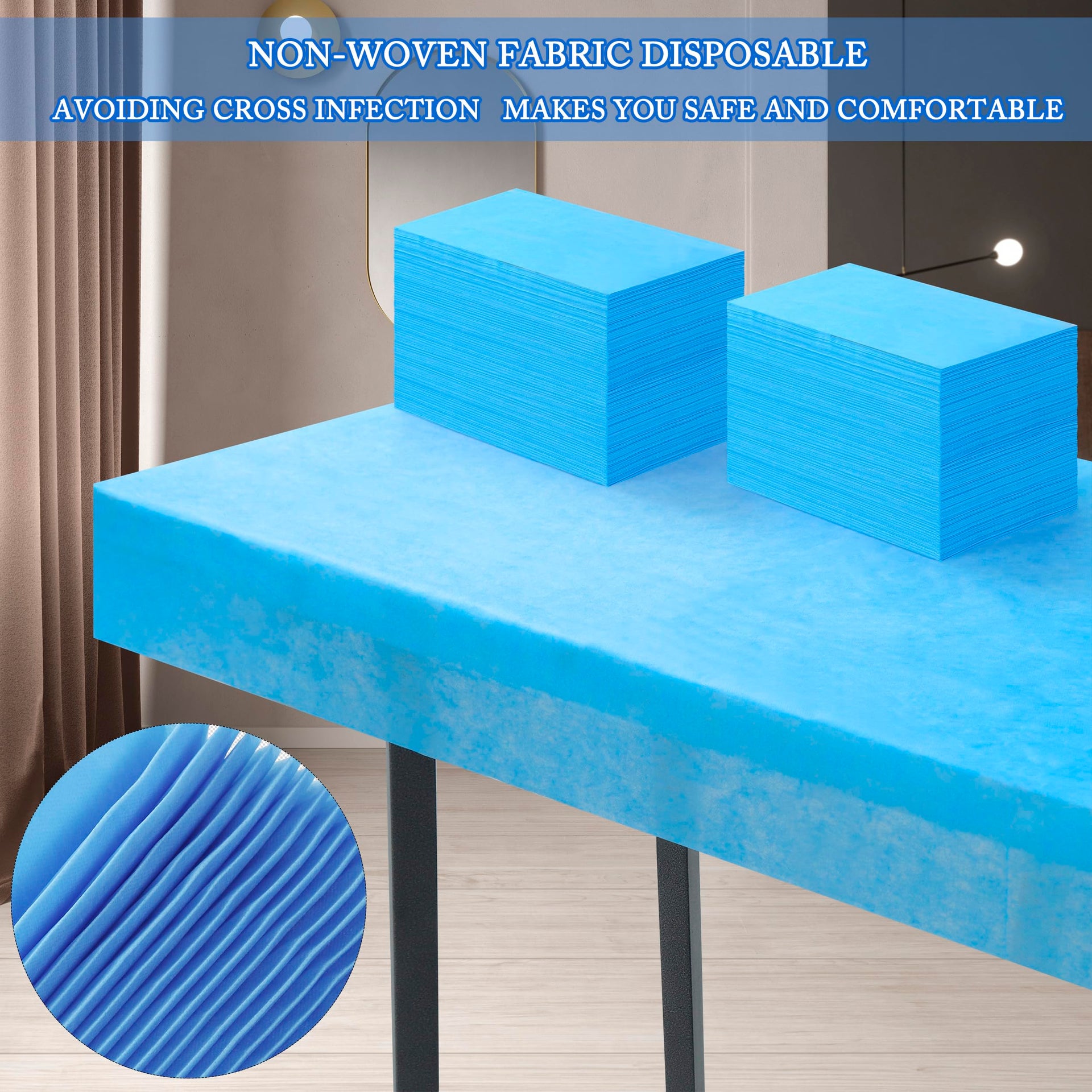 200 Pcs Disposable Bed Sheets 31" x 71" Massage Table Sheets Non Woven Fabric SPA Bed Cover Breathable for Massage Beauty Tattoos (200 Count)
