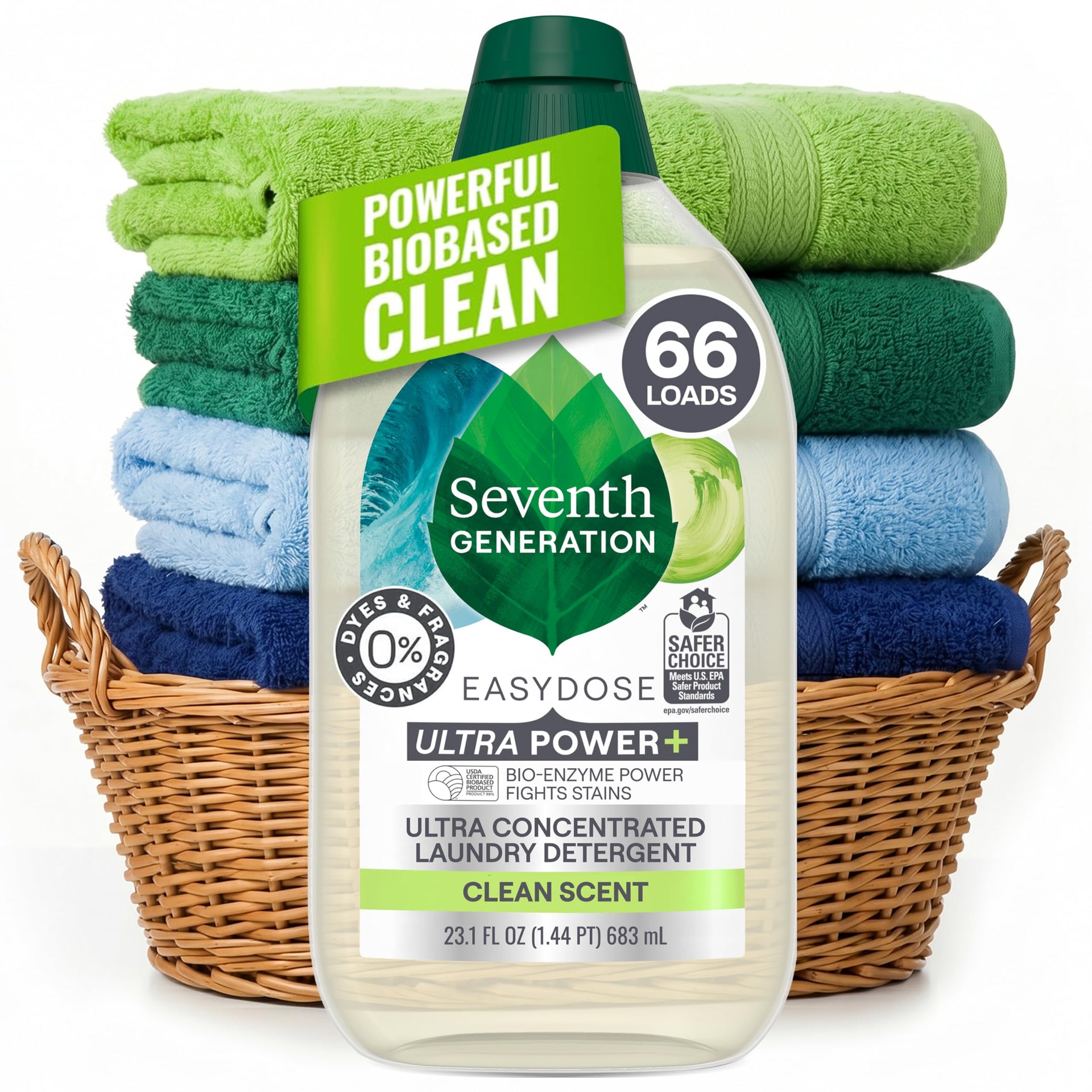 Laundry Detergent Ultra Power Plus Clean Scent (23.1 Fl Oz) - ModHome Supplies