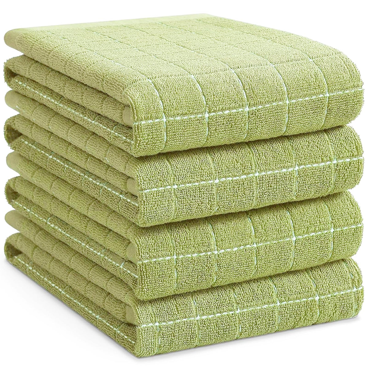 100% Cotton Terry Kitchen Towels (4 Count)