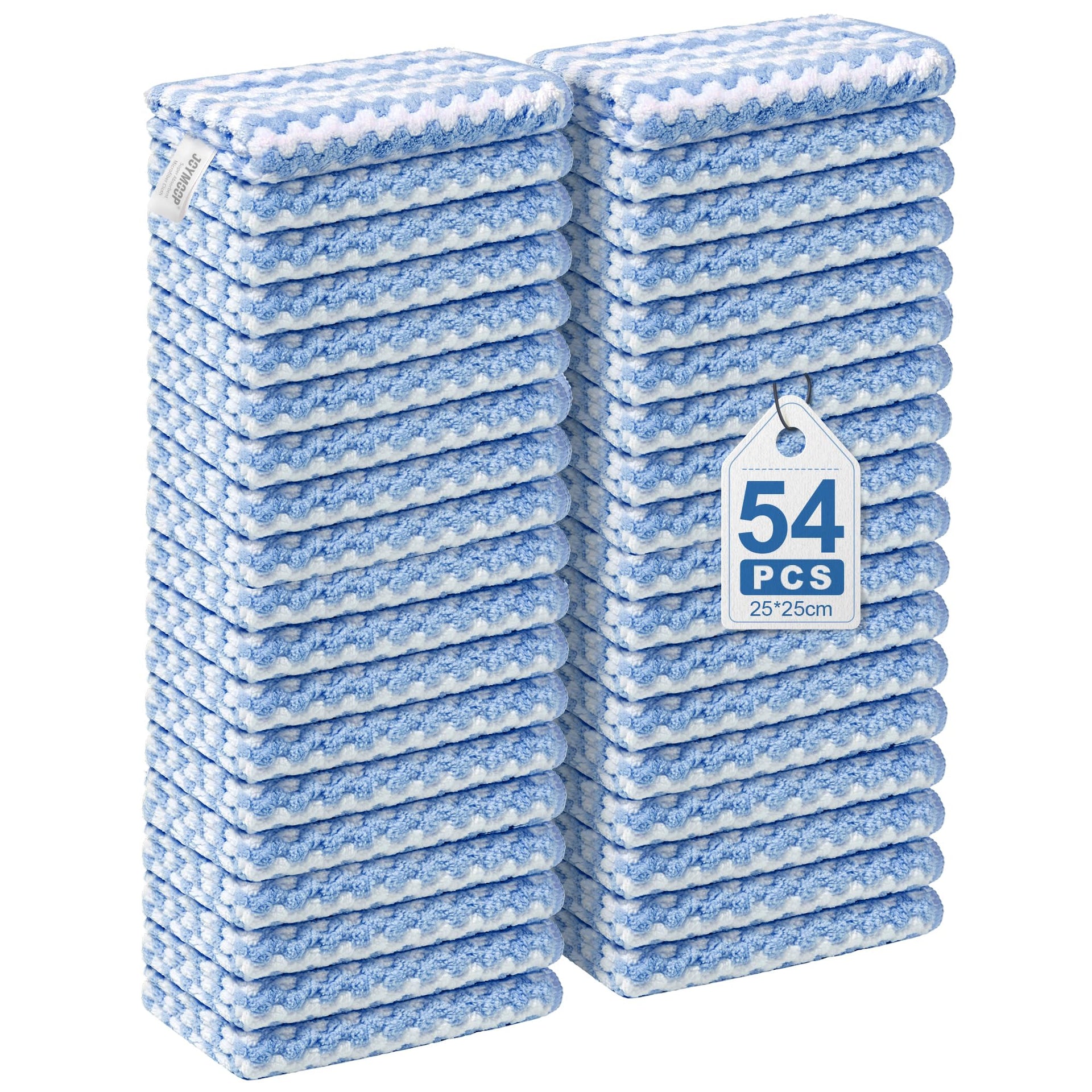 54 Packs Microfiber Cleaning Cloths (54 Count)
