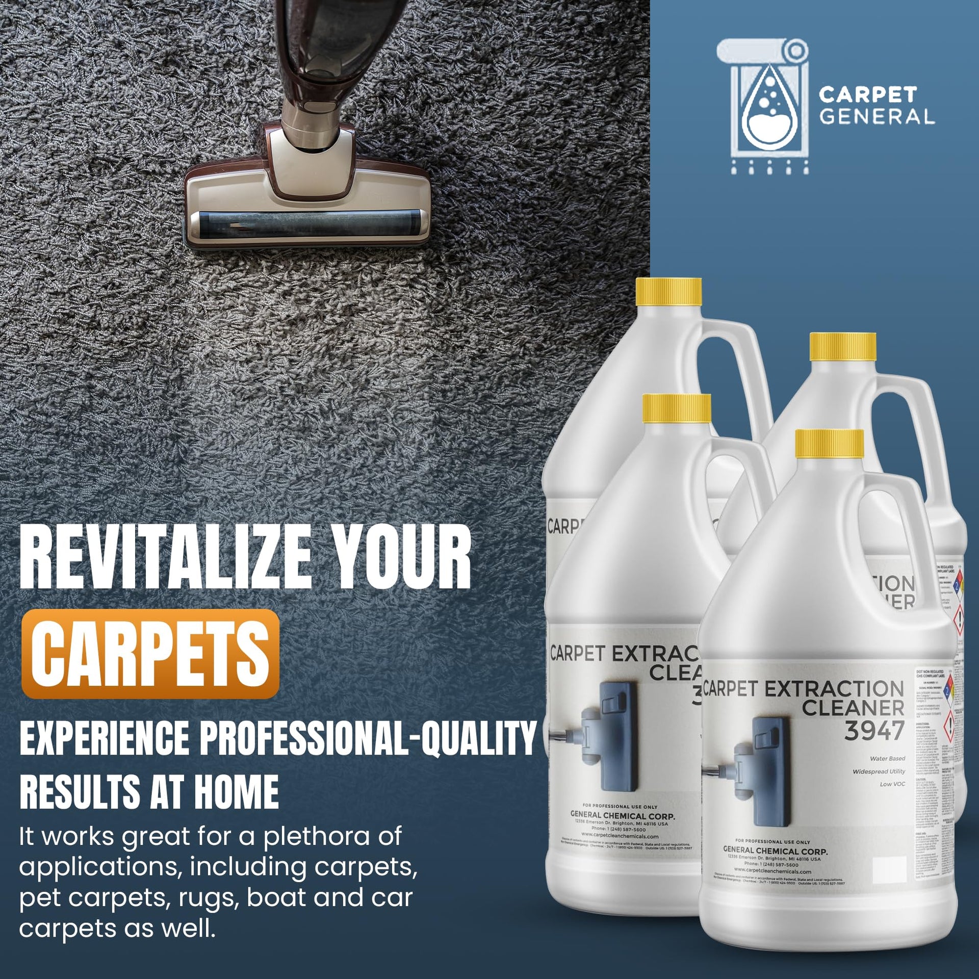 3947 Water Based Professional Carpet (512 Fl Oz)