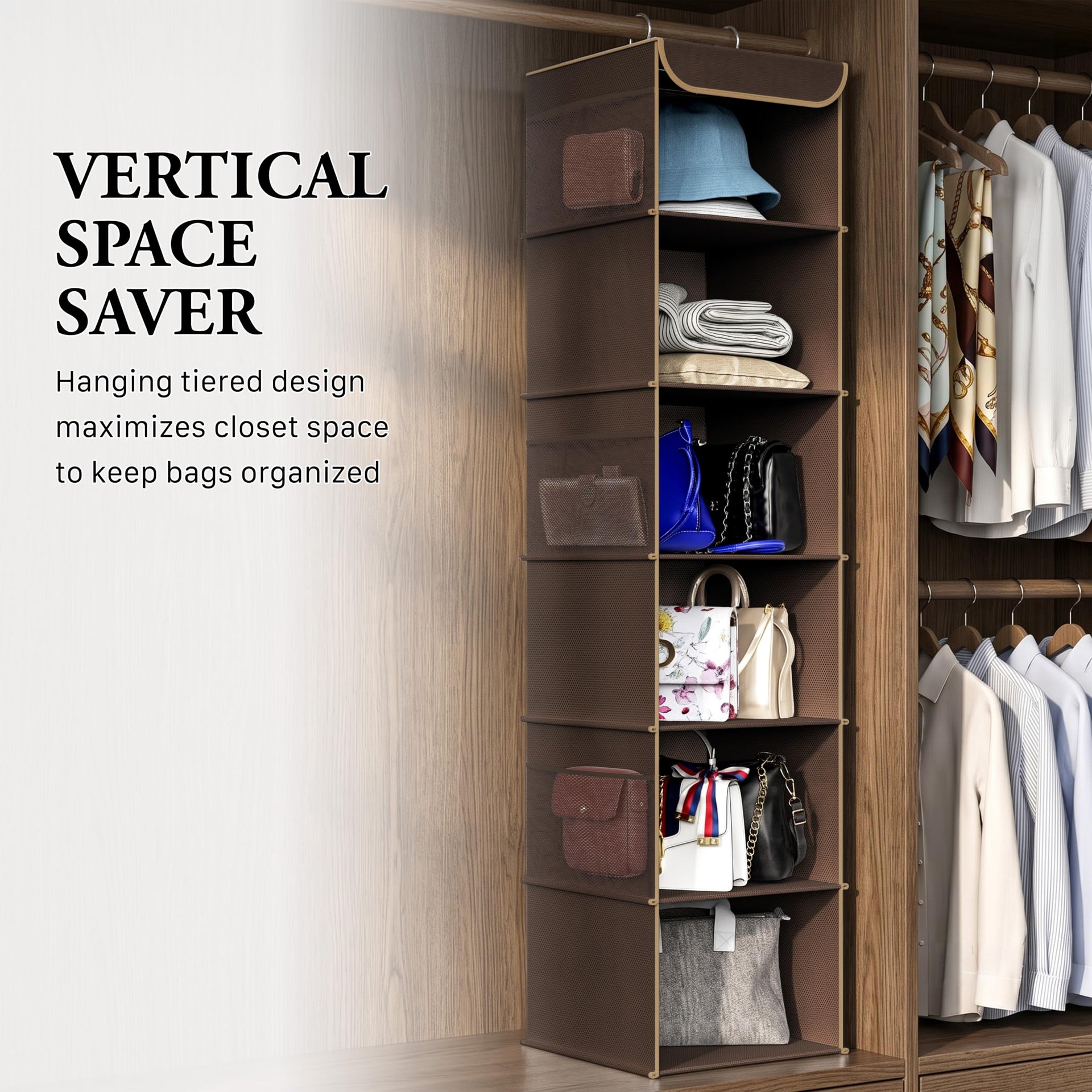 6 Shelf Hanging Closet Organizer
