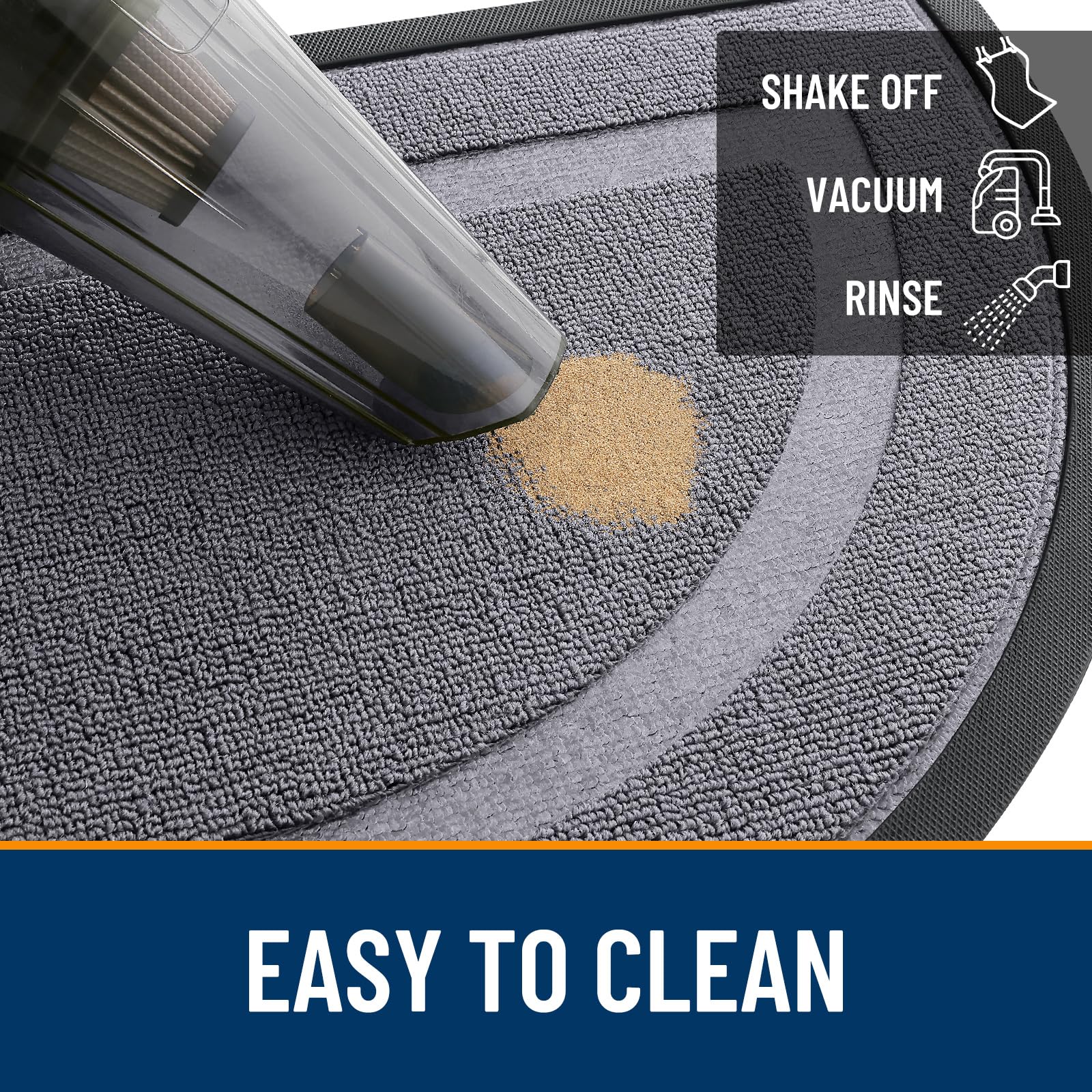 Half Circle Front Door Mat Outside 29.5x17 All