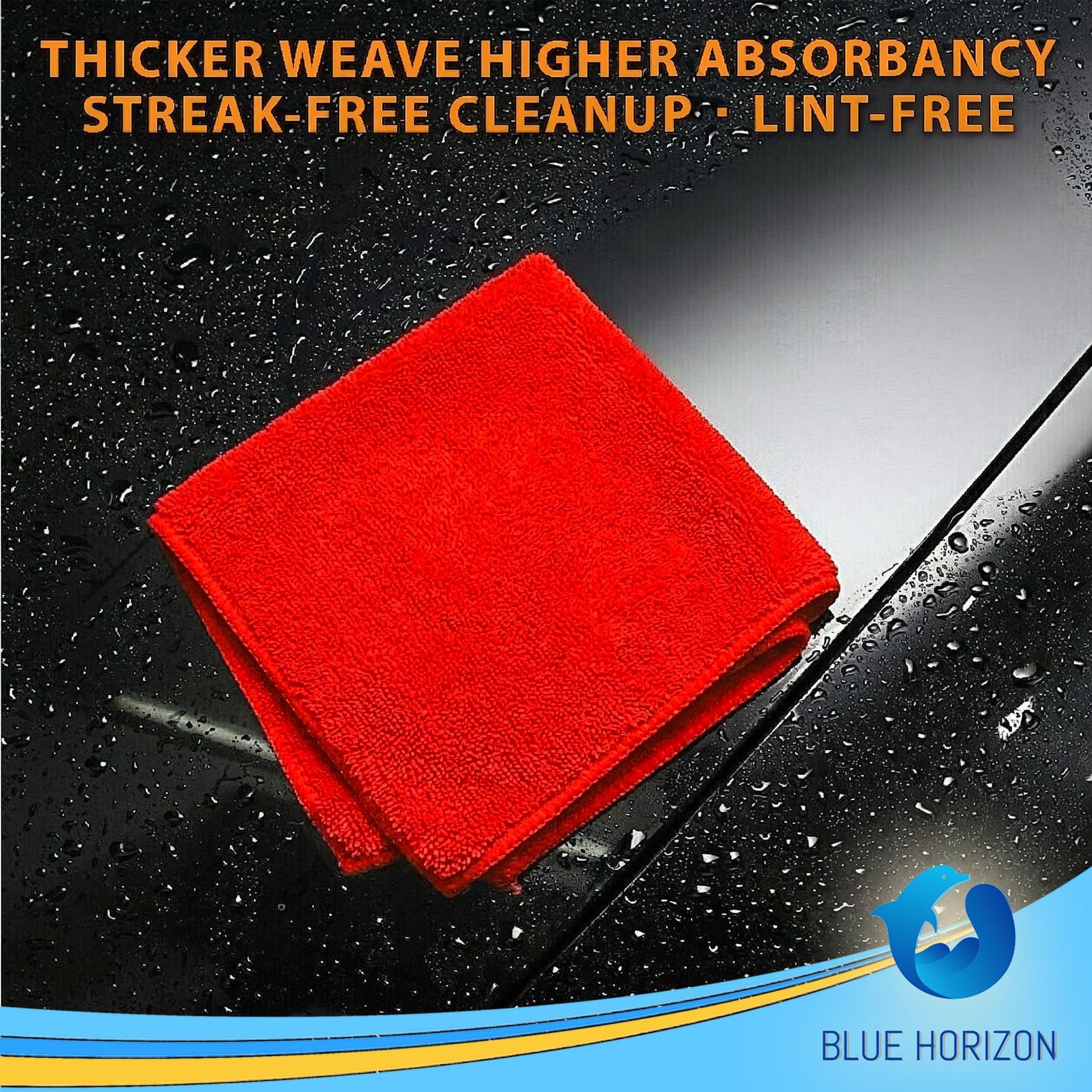 Red Microfiber Cleaning Towels (36 Count)