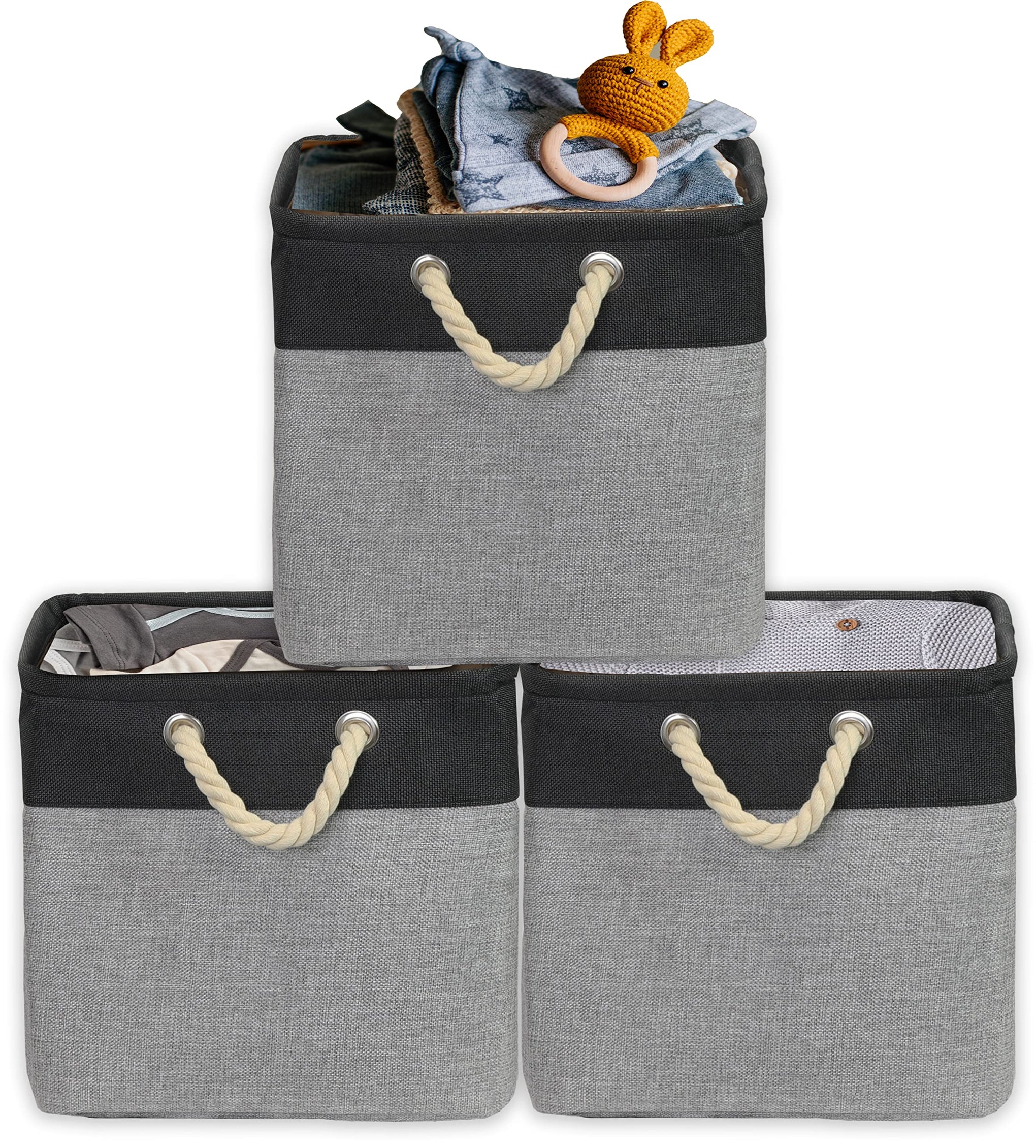 13" x 13" Large Fabric Storage Cubes (3 Count)