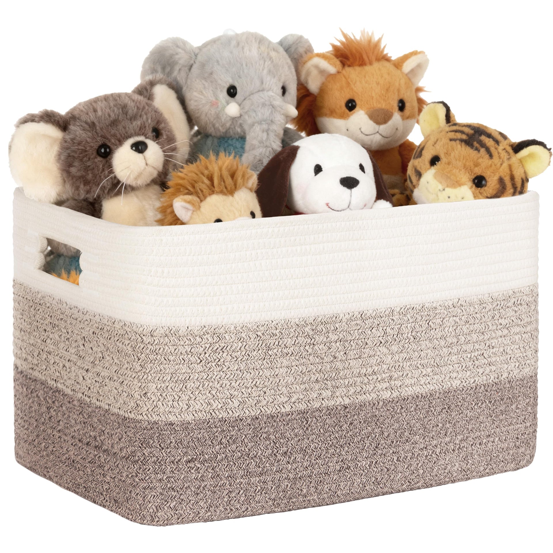 60L Woven Laundry Basket Hamper with Handles