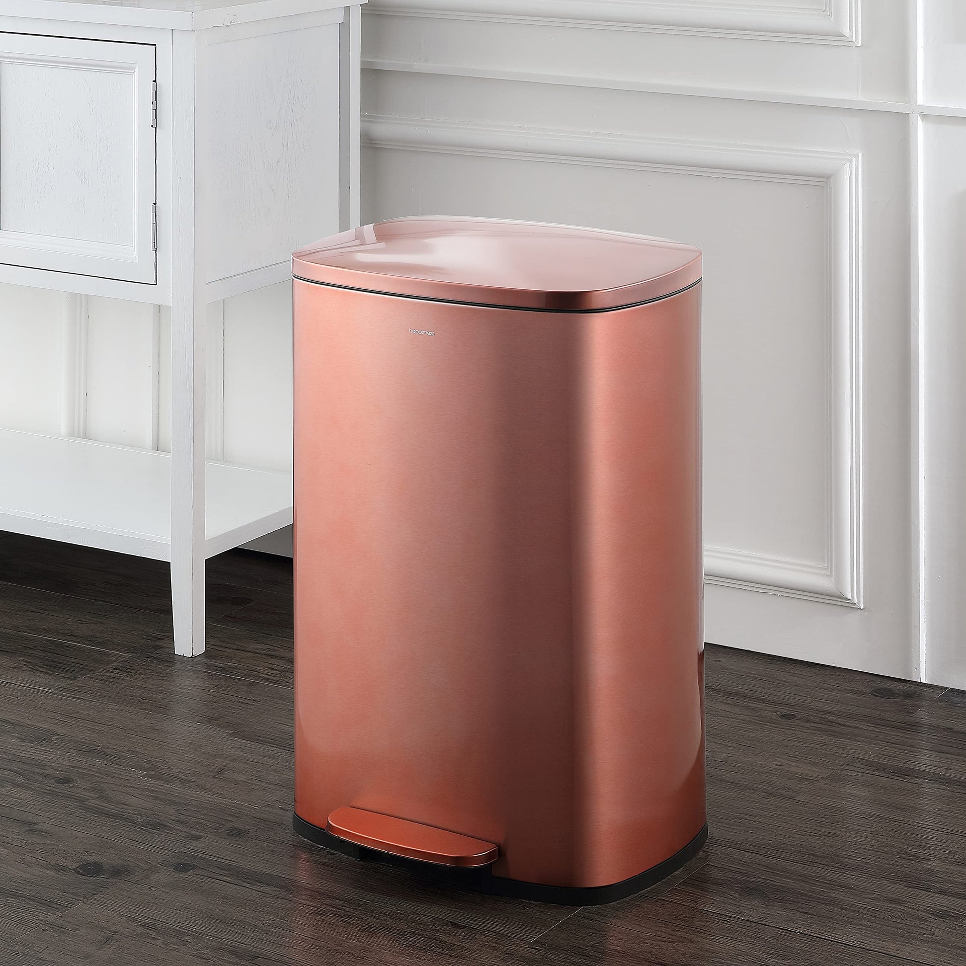 Connor 2 Piece Stainless Steel Trash Can (2 Count)