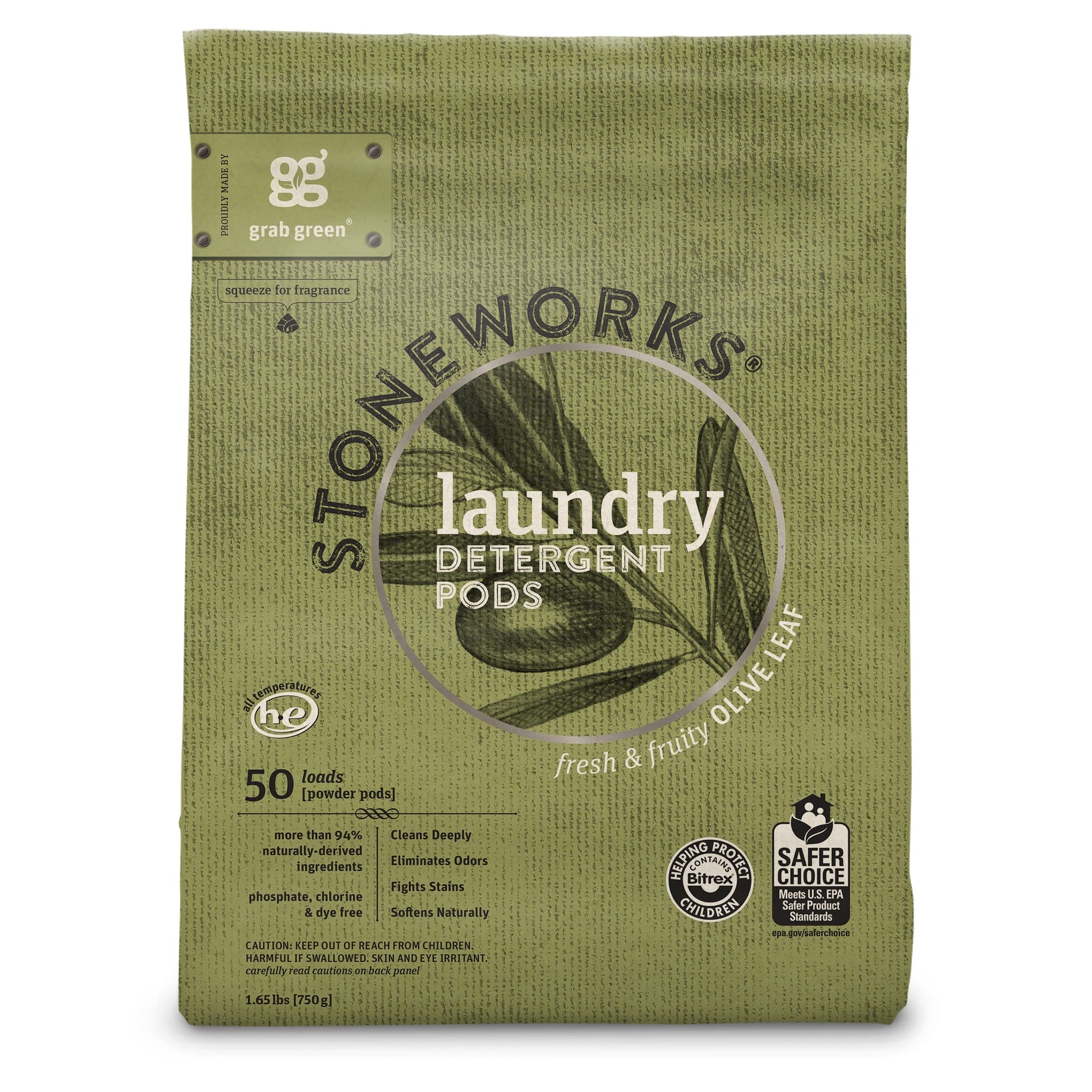 Stoneworks Laundry Detergent Pods and Dryer Sheet Bundle (80 Count)