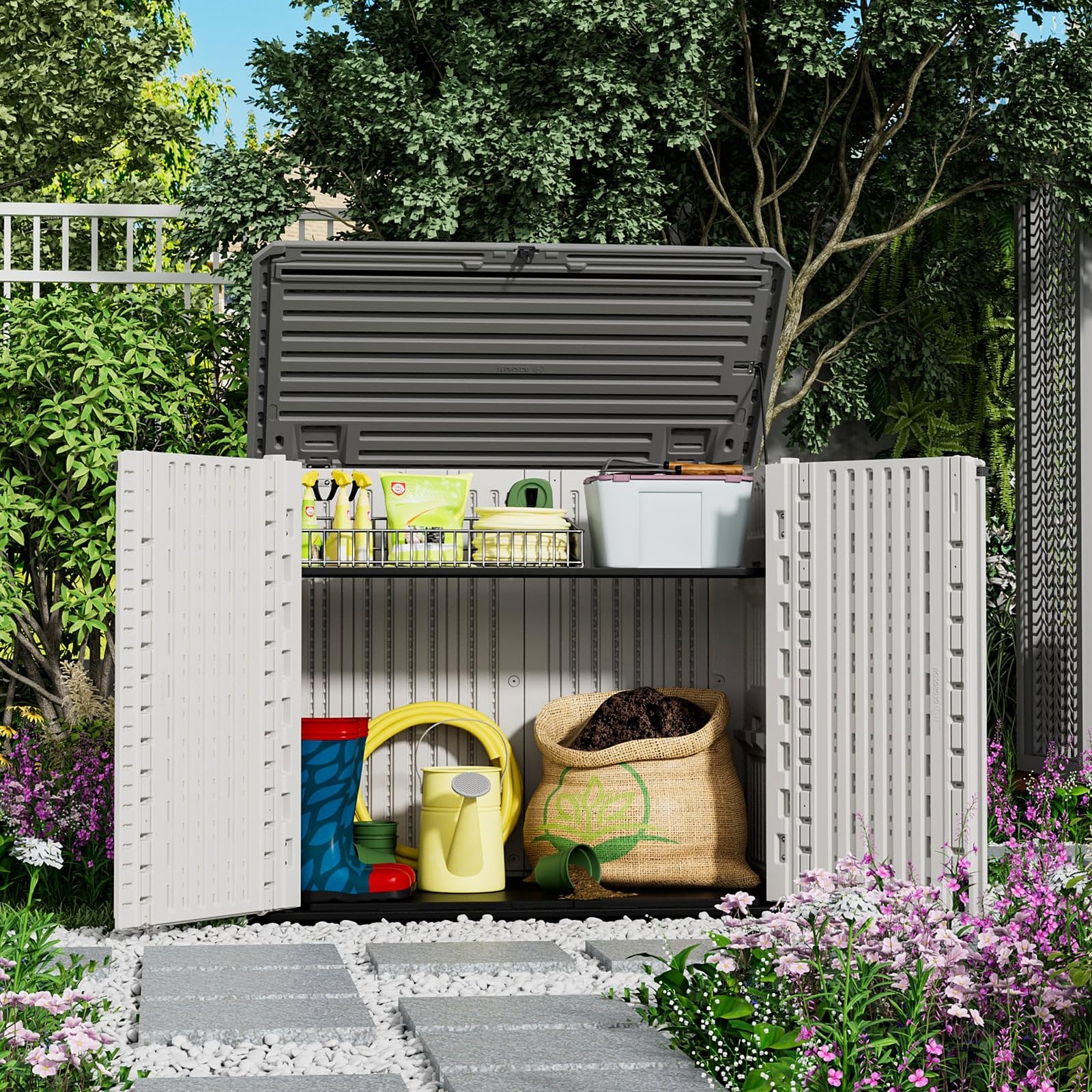 4x2.5 FT Outdoor Storage Shed