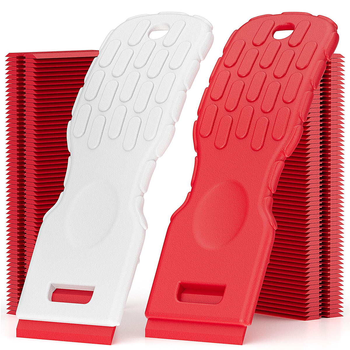 Dual Width Plastic Razor Blade Scraper Tool Non Scratch