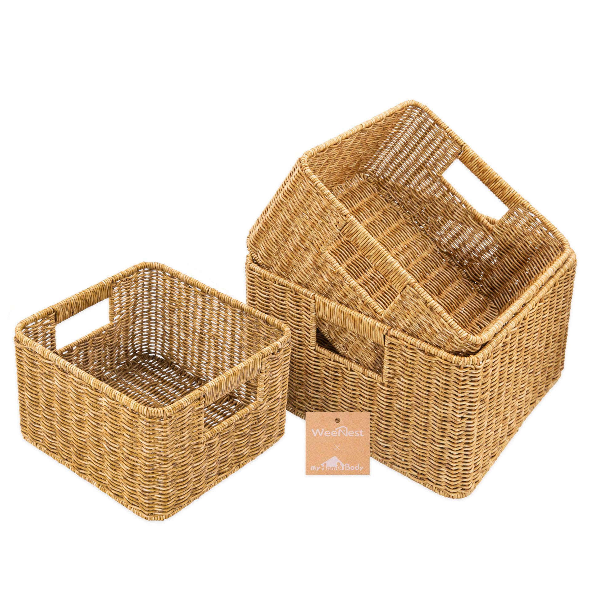 Wicker Storage Basket (3 Count)