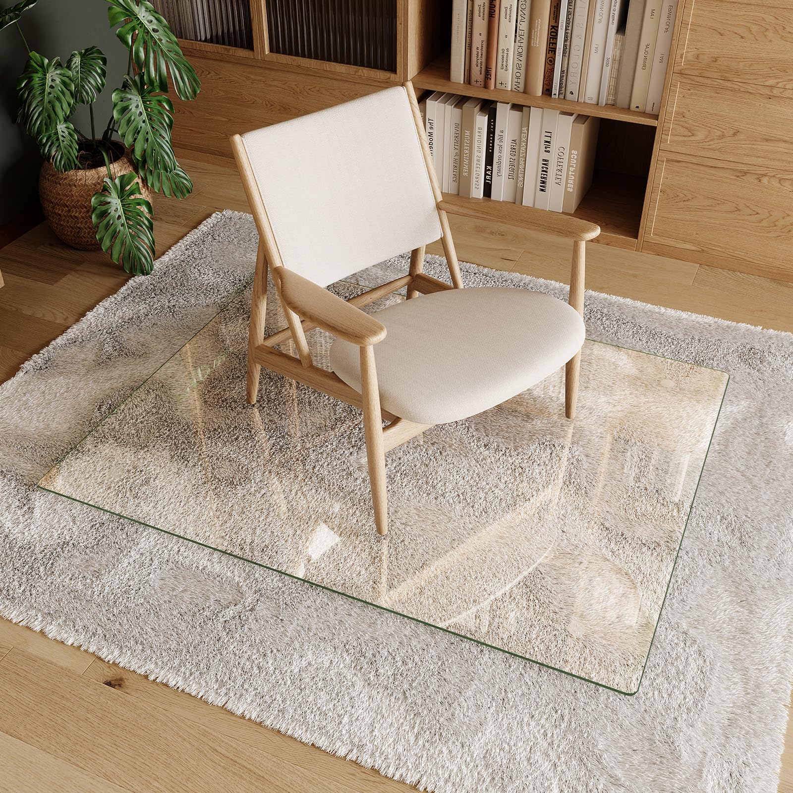 Tempered Glass Chair Mat 46"x36"