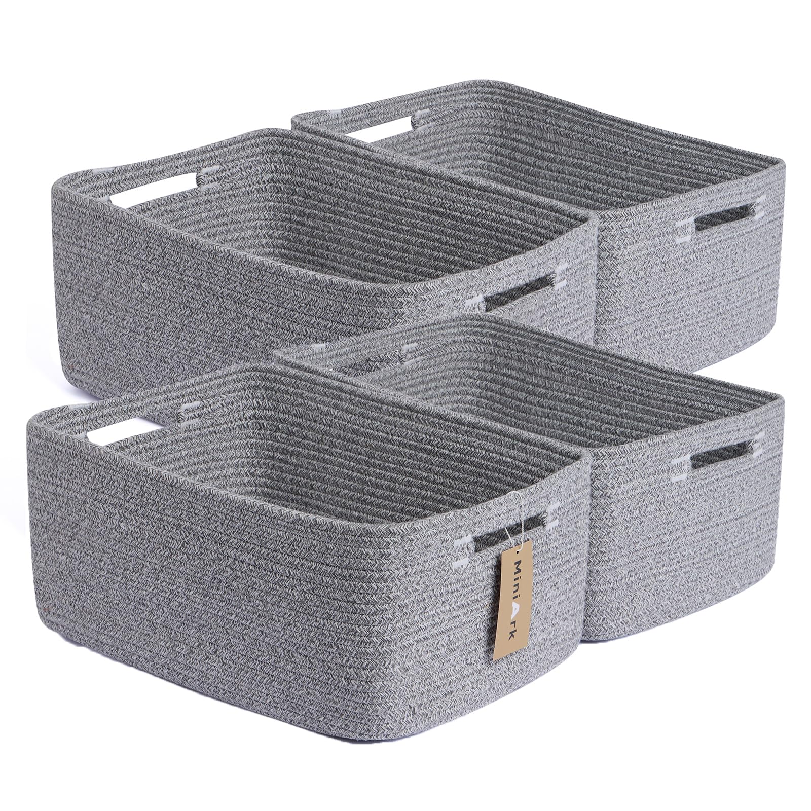 Large Storage Baskets for Organizing (4 Count)