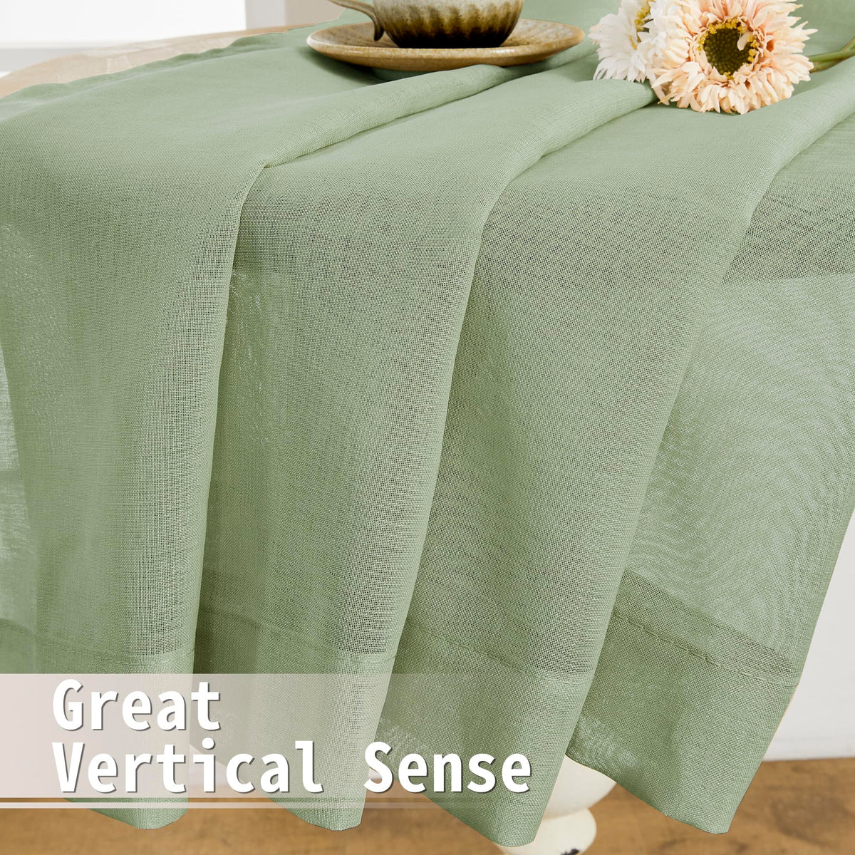 Sheer Door Curtains Closet Linen Textured Curtain Sheers Doorway Light Filtering Voile Patio Glass Door Rod Pocket Curtains French Doors