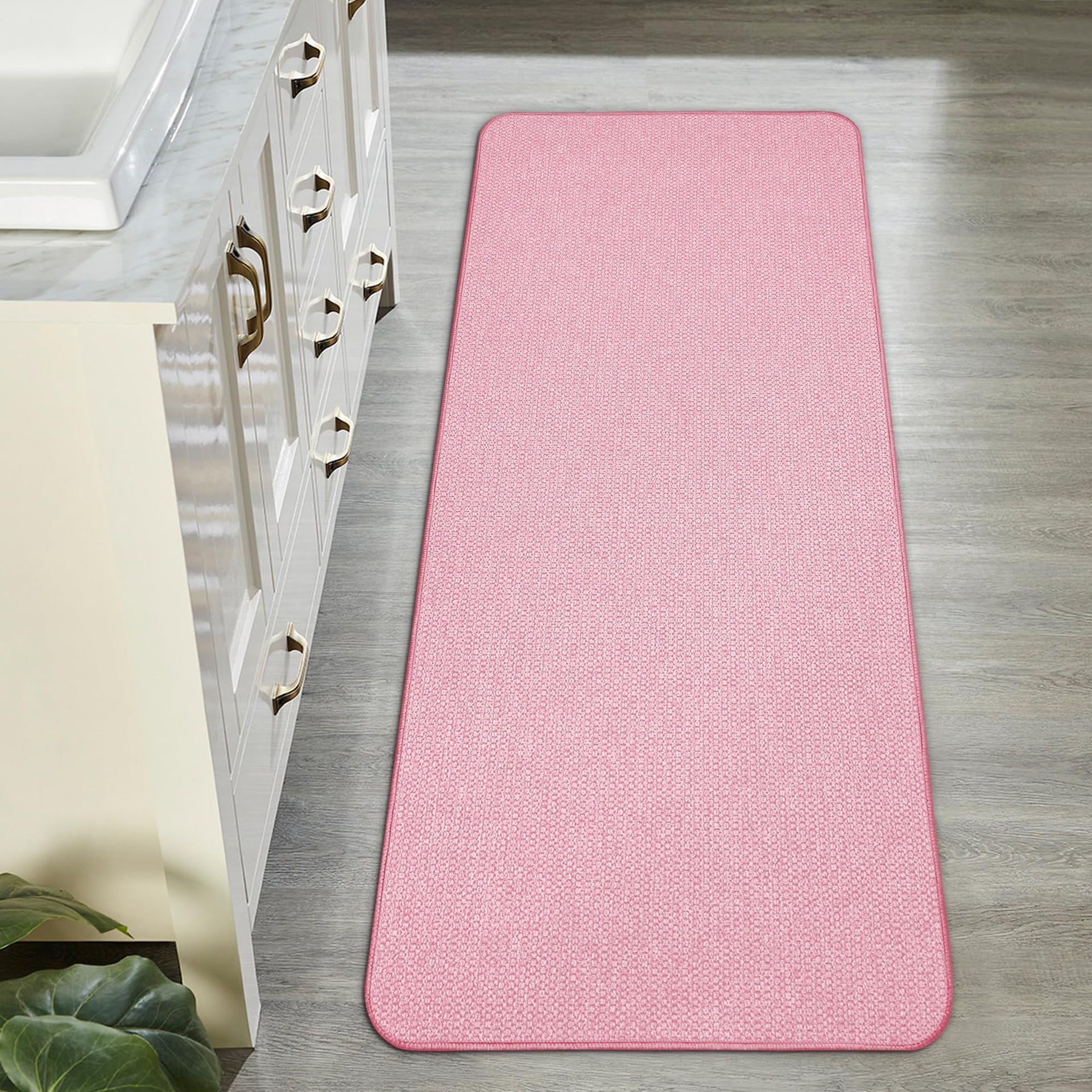 Bath Mat Ultra Thin Bathroom Runner Rugs (6.86 Sq Ft)