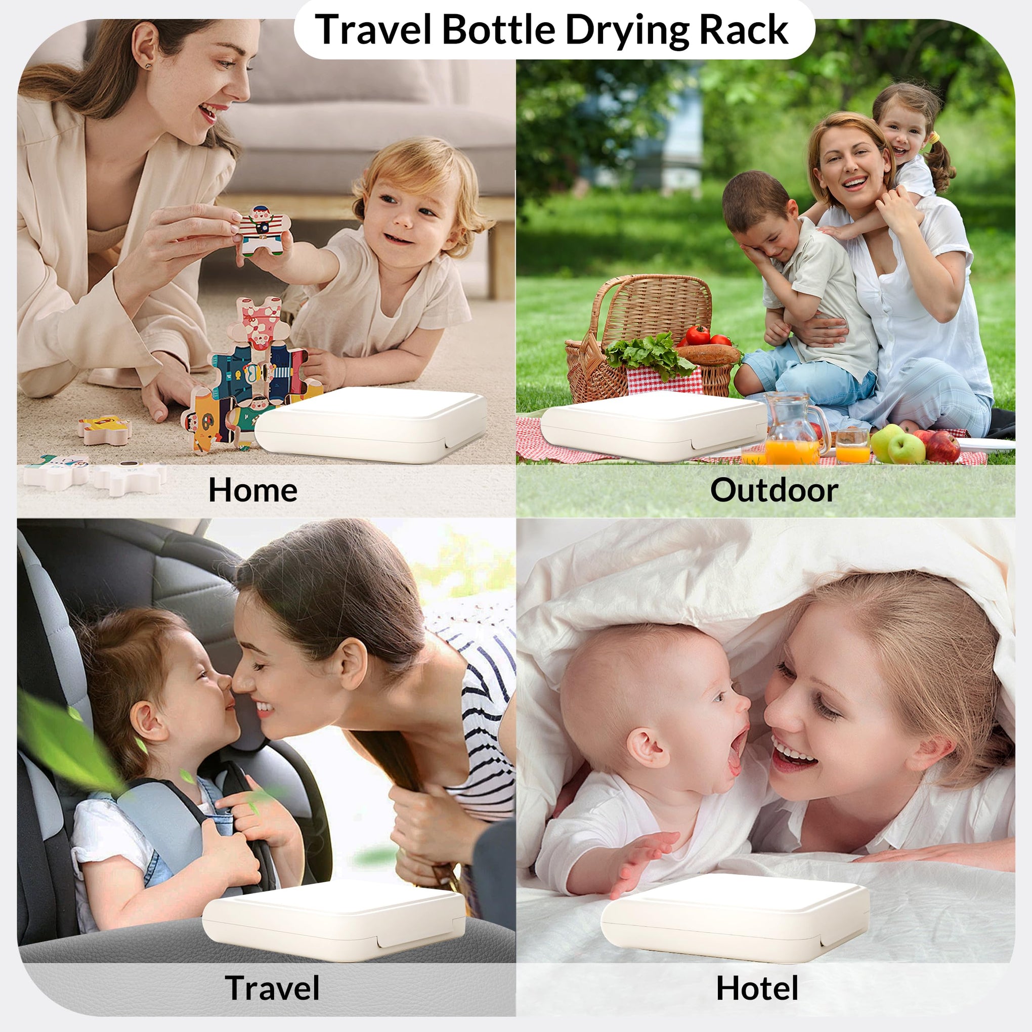 Travel Bottle Drying Rack Space Saving