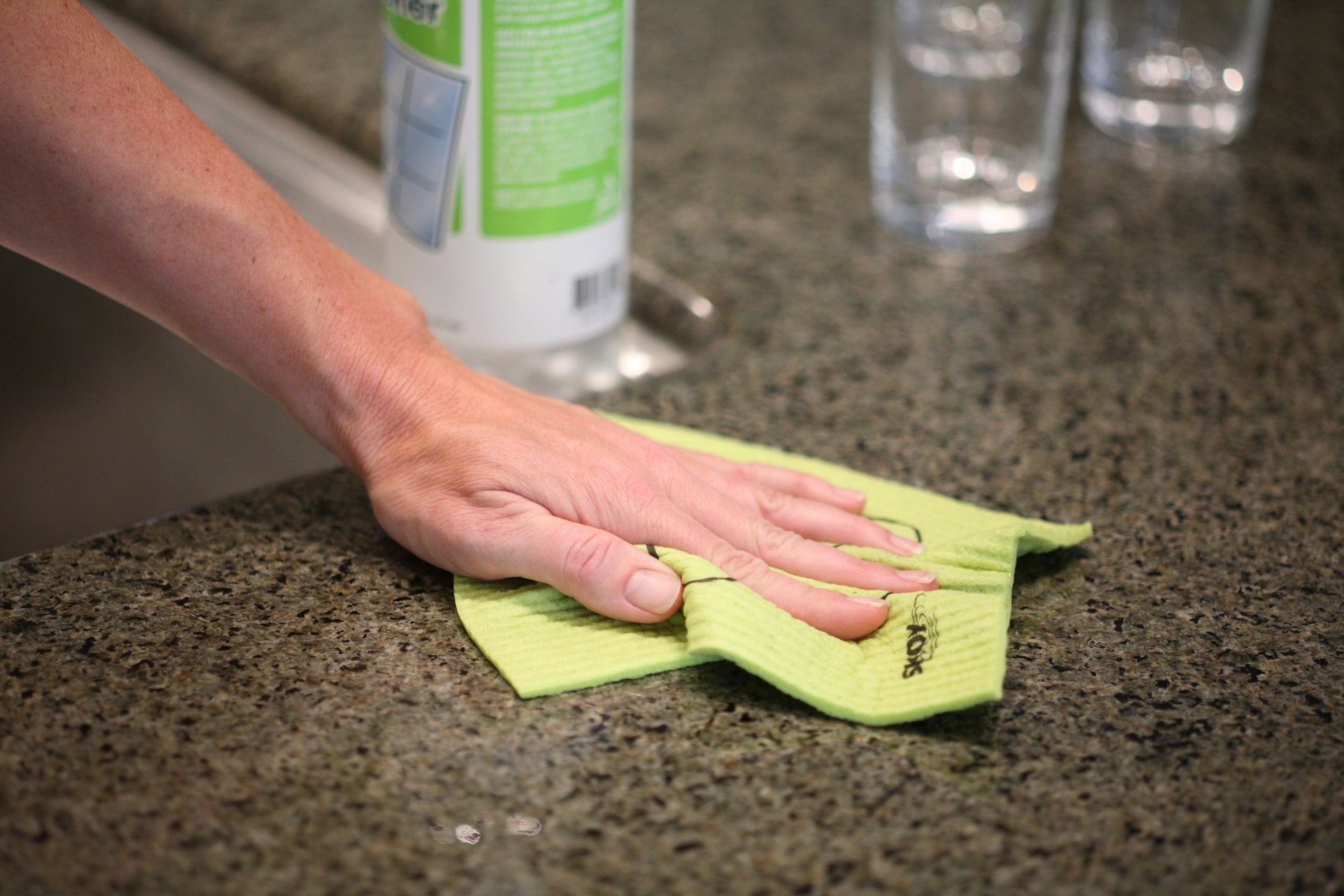 Bundle, 2-Pack Scrub, and 4-Pack Swedish Dishcloth, Reusable Cleaning Products for Kitchen and Household, Planet-Friendly, Dishwasher Safe Soft Scrub, Monochromatic Colors (2 Count)