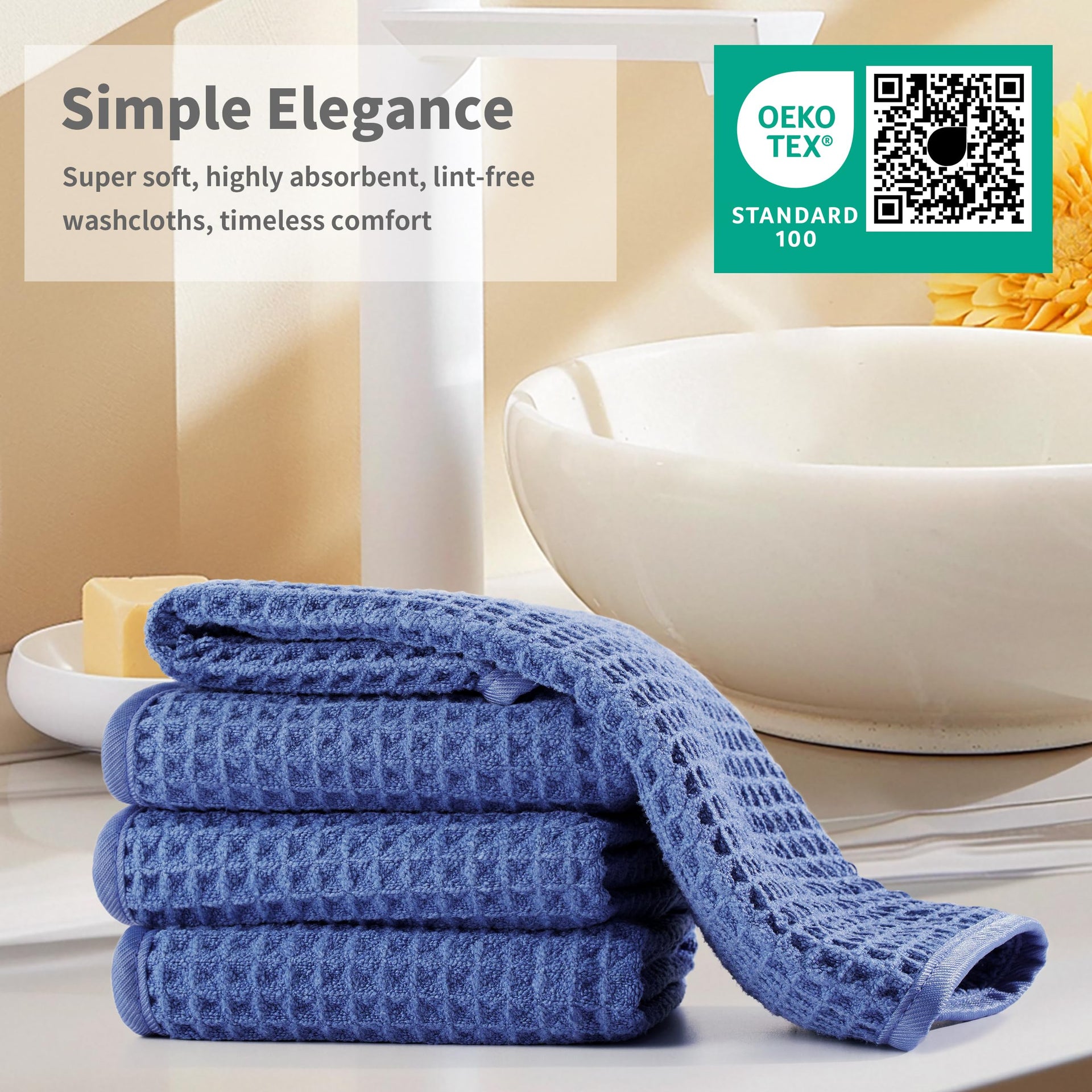 ber Waffle Face Towels (2 Count)