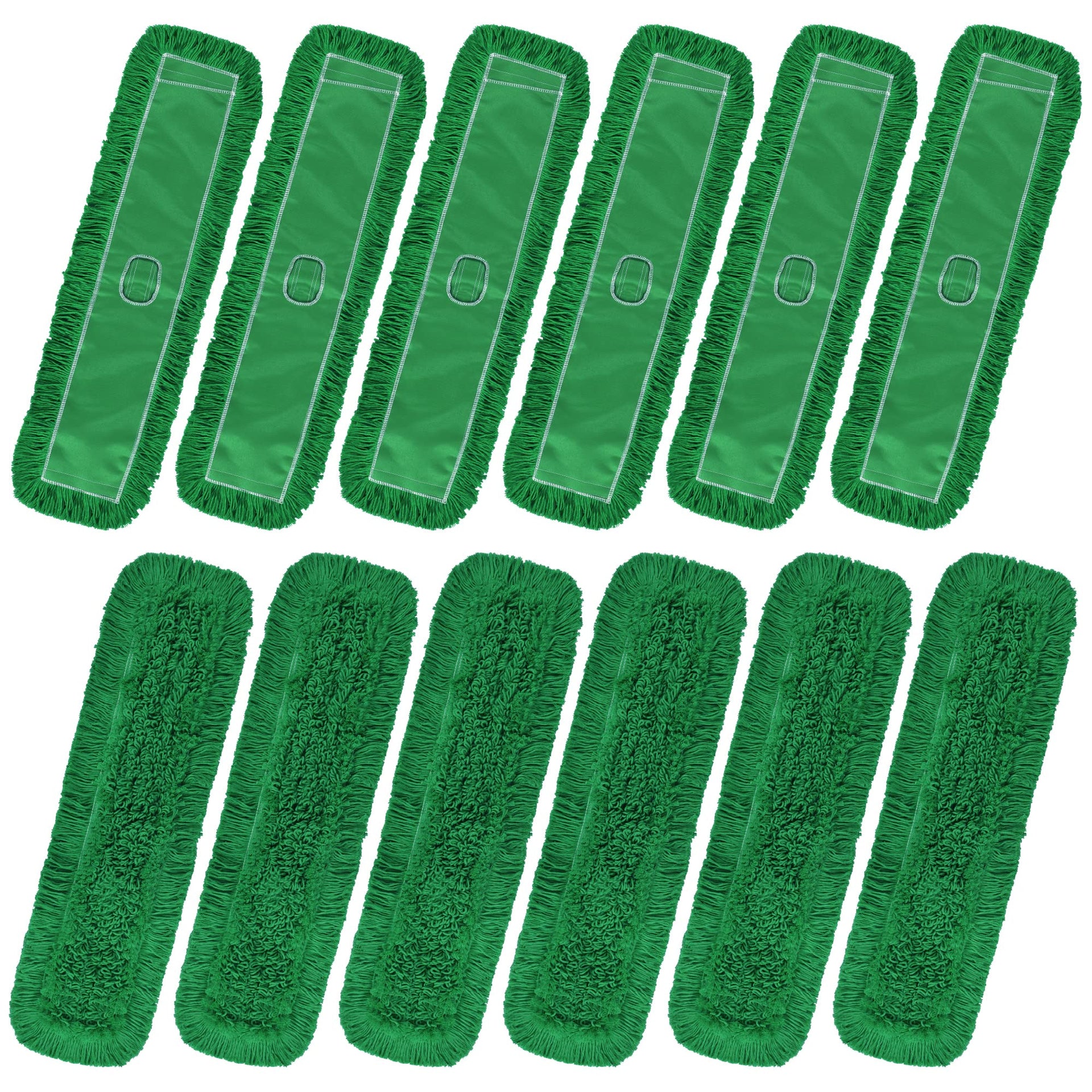 Matthew Cleaning 36'' Industrial Strength Cotton Dust Mop Refill Washable Replacement Heads for Residential & Commercial Use Fit Standard Dust Mop Frames (12 Count) - ModHome Supplies