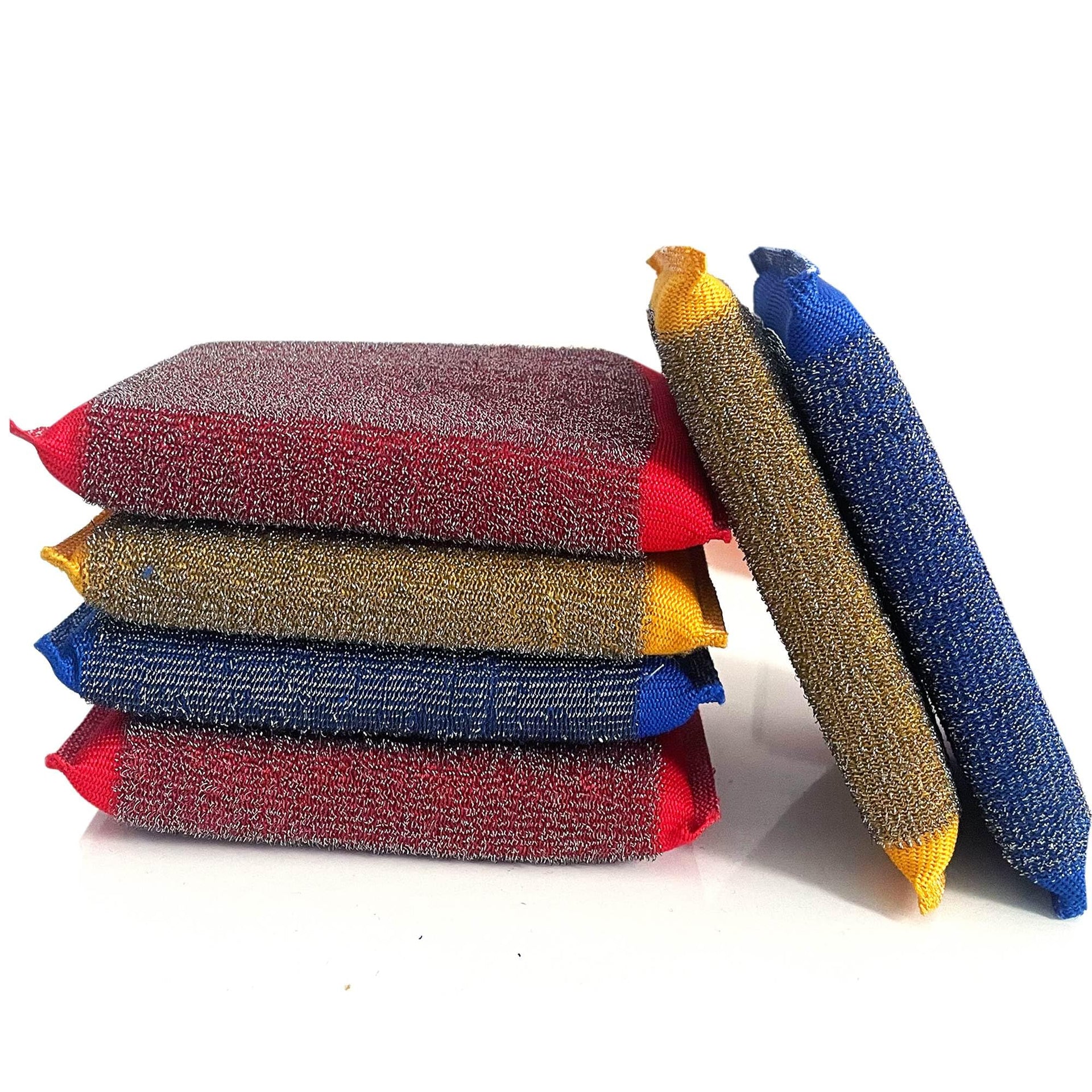 Steel Wool Scrubber Kitchen Sponges (6 Count)