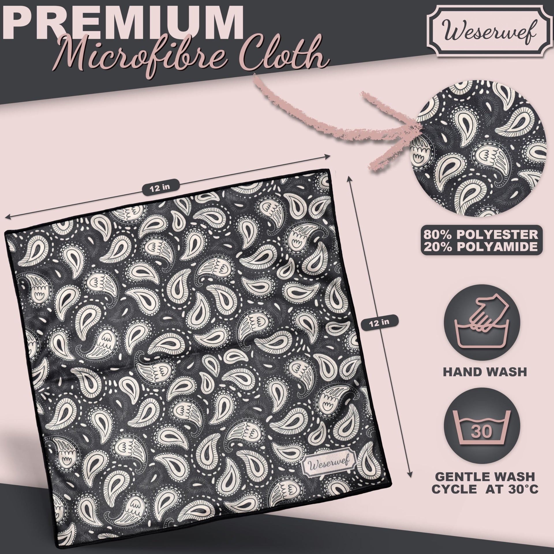 Design Microfiber Glasses Cleaning Cloth
