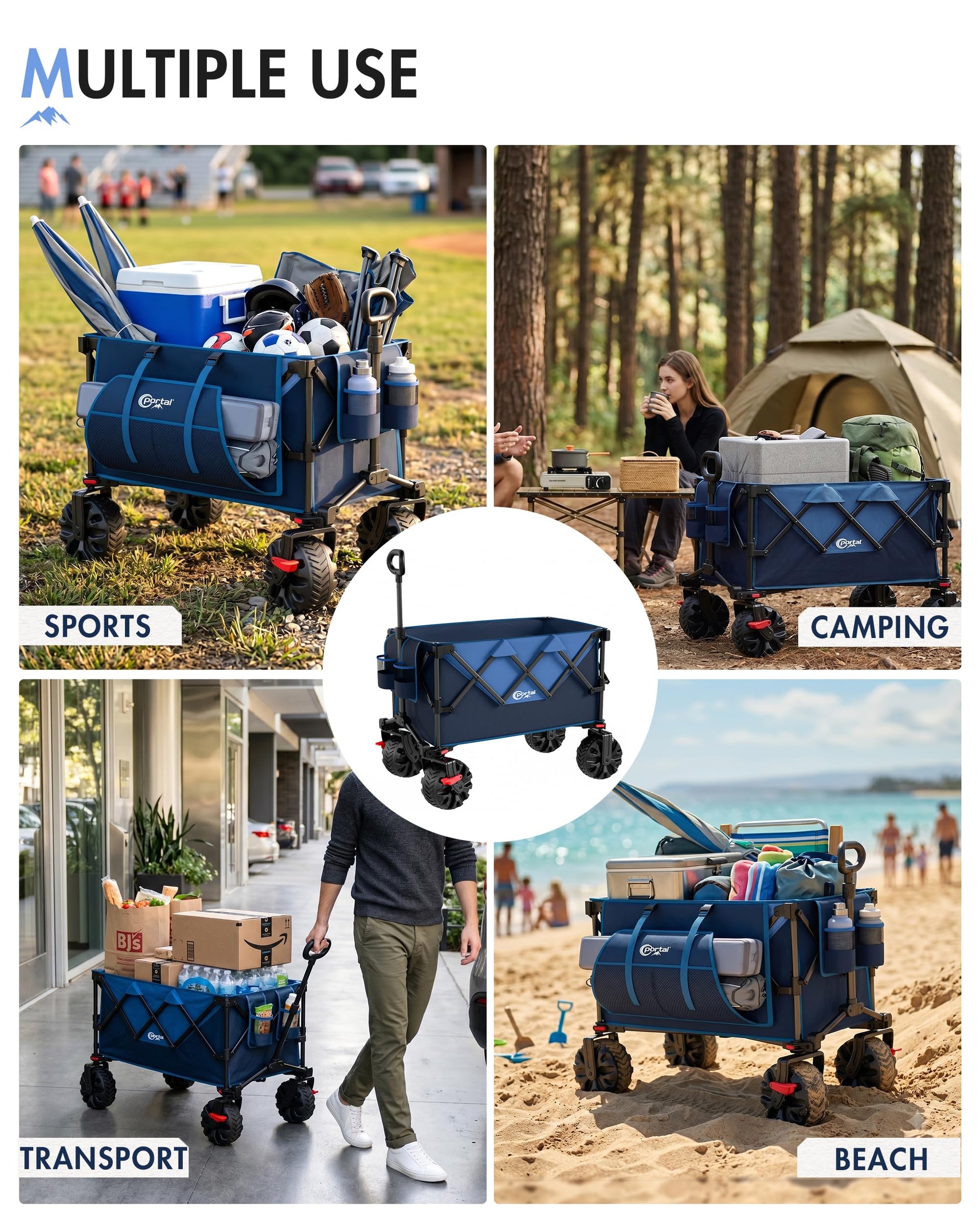Heavy Duty Folding Wagon Cart