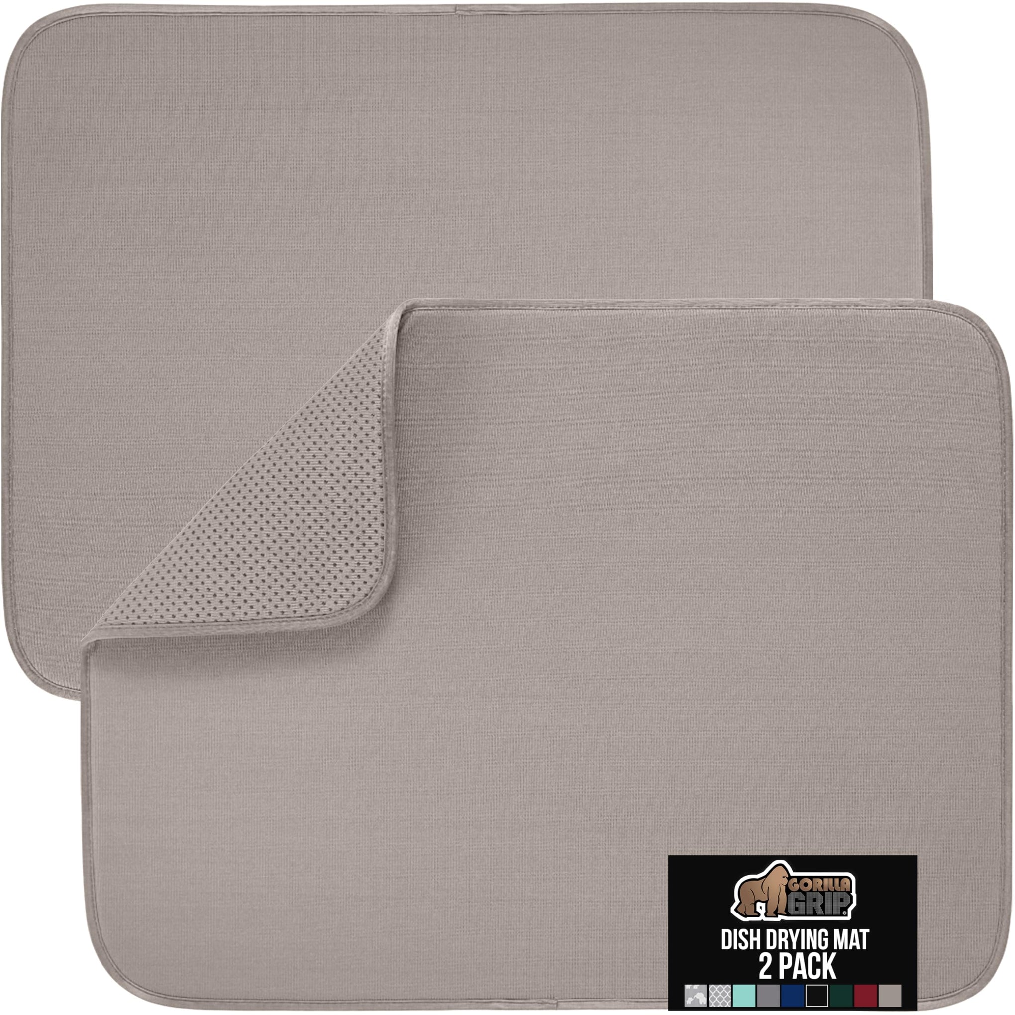 Ultra Water Absorbent Microfiber Dish Drying Mat (2 Count)