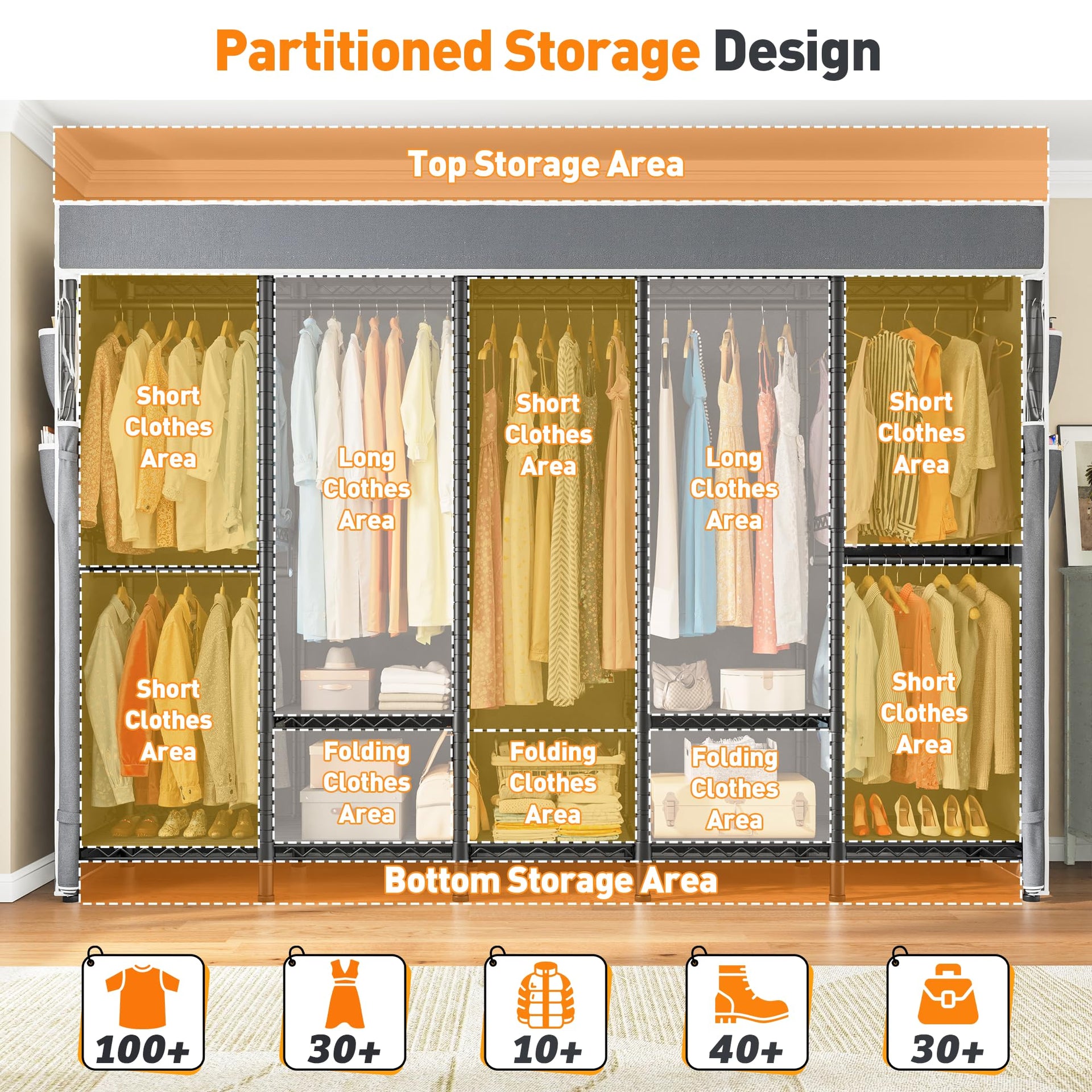 Clothes Rack with Cover