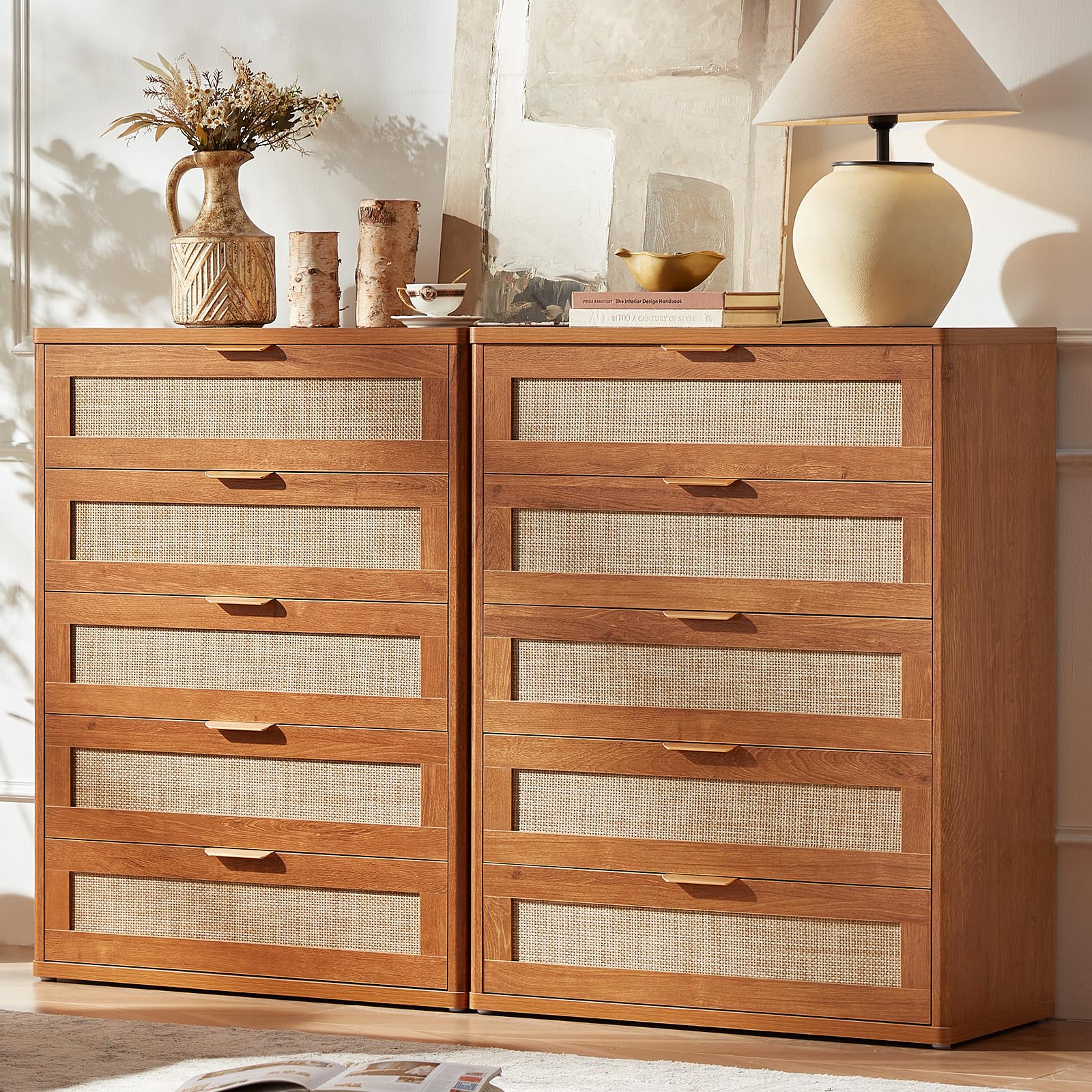 Rattan Dresser for Bedroom Set 2